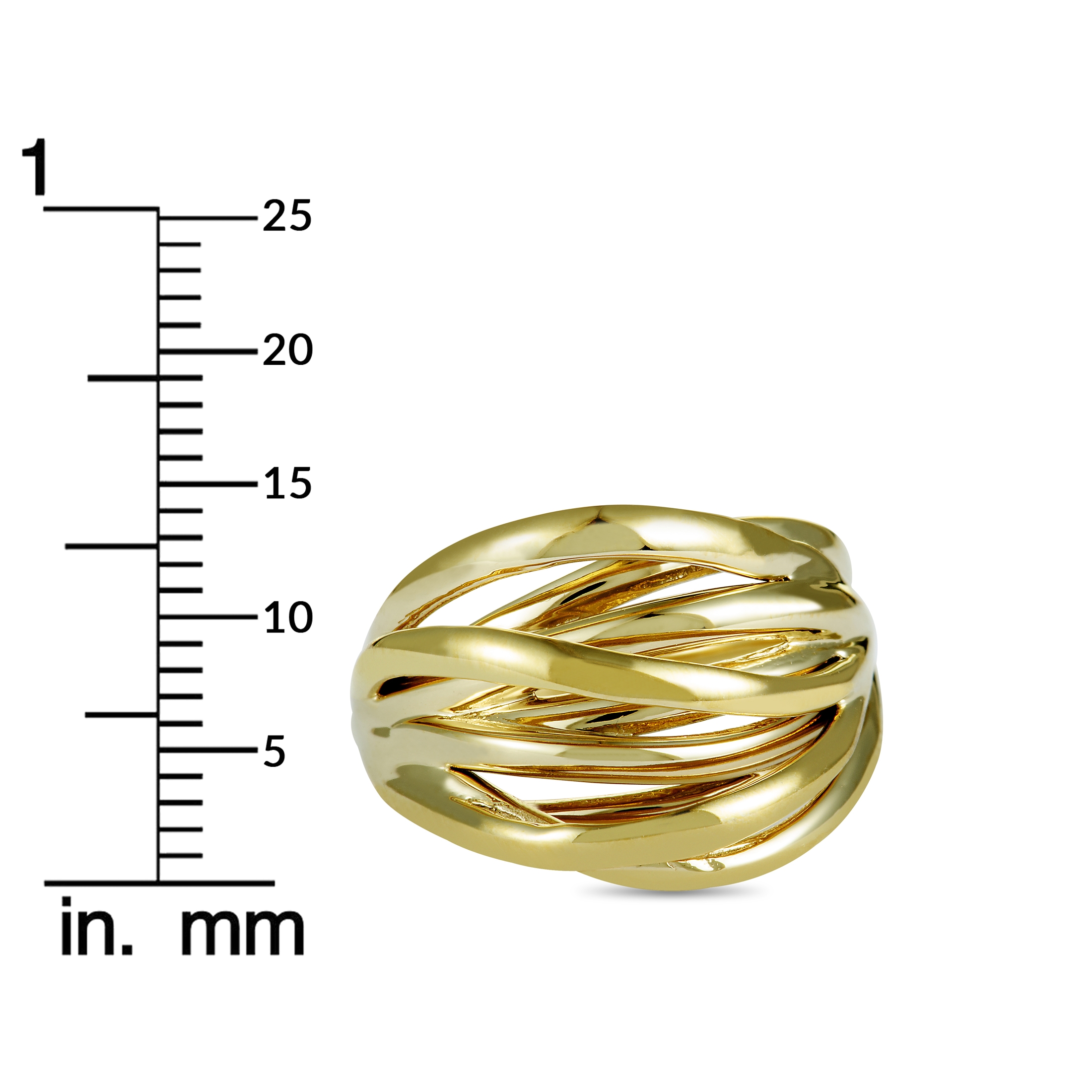 Calvin Klein Crisp Yellow PVD-Plated Stainless Steel Ring
