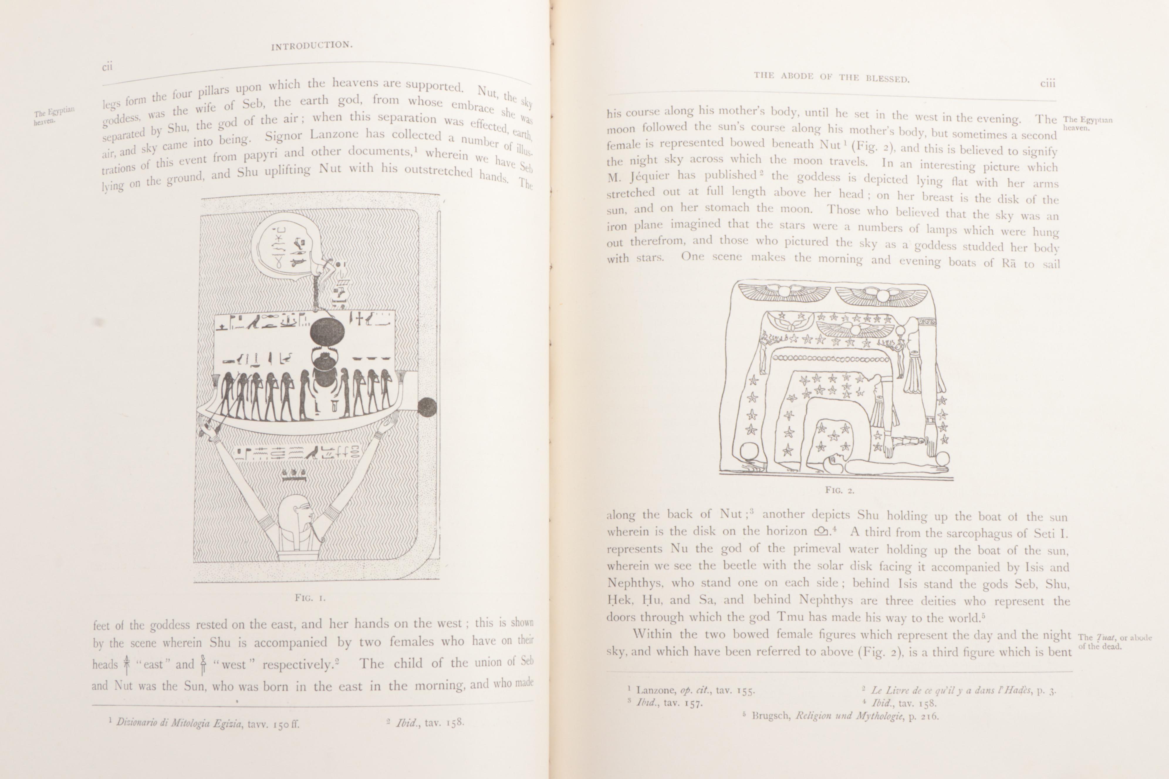 1895 First Edition "The Book of the Dead: The Papyrus of Ani" by E.A. Wallis