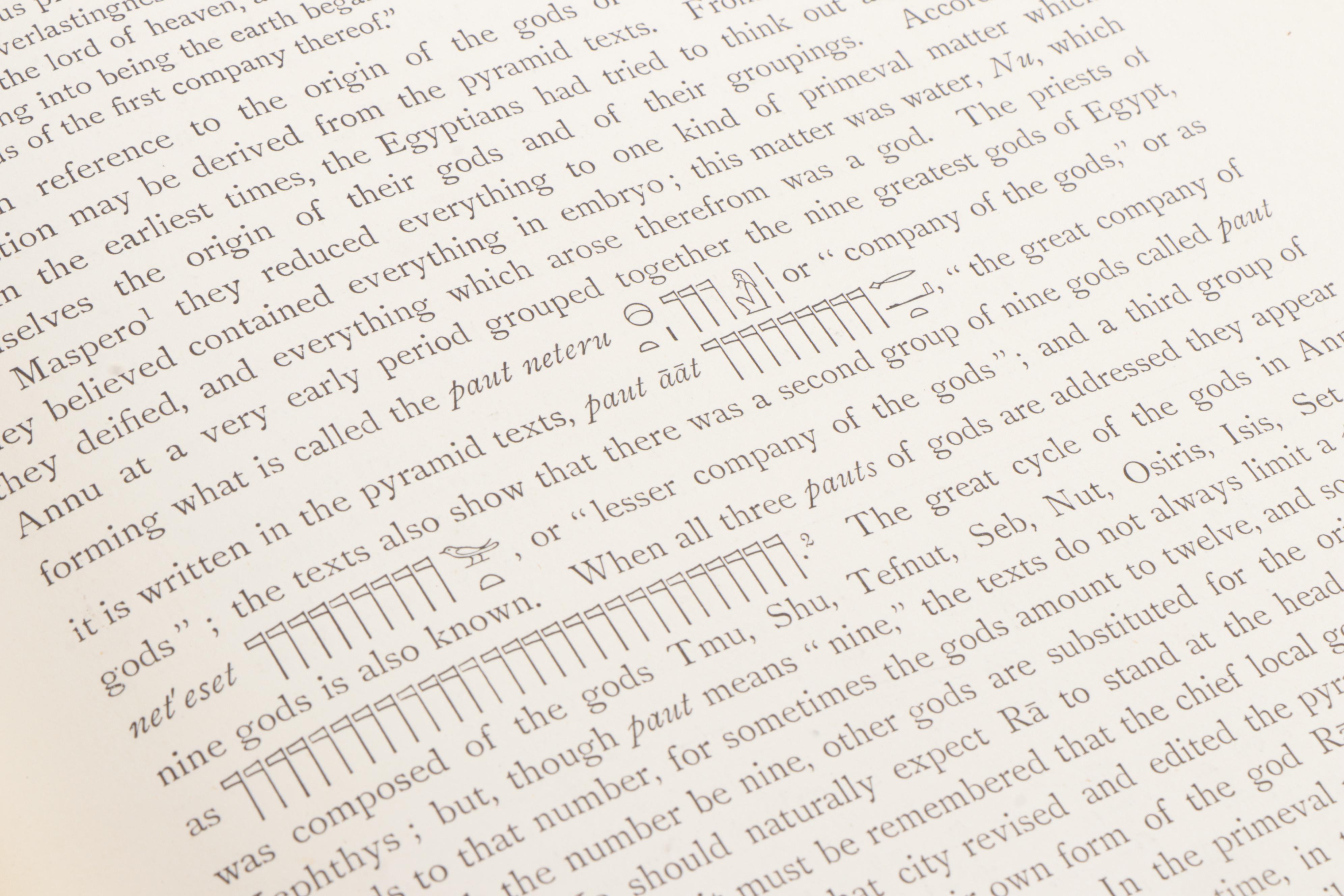 1895 First Edition "The Book of the Dead: The Papyrus of Ani" by E.A. Wallis