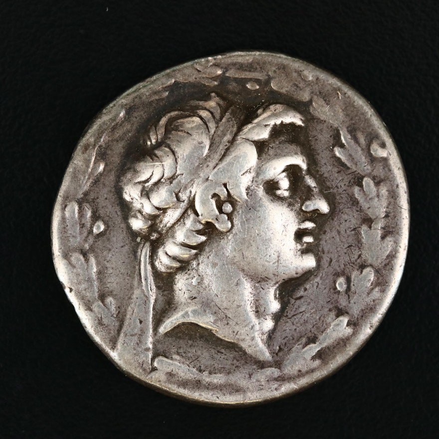 Ancient Seleucia AR Tetradrachm Coin of Demetrios I Soter, ca. 155 B.C.