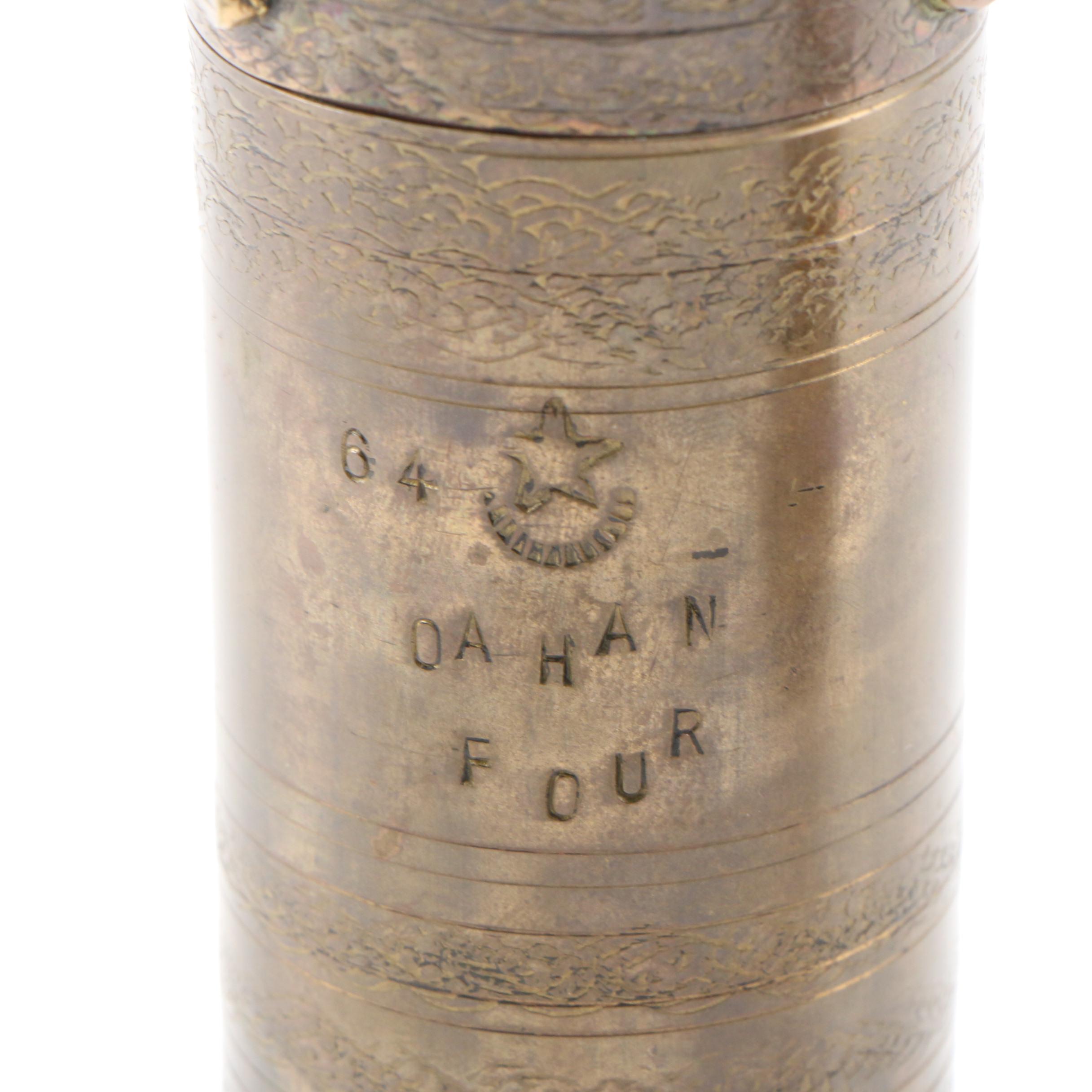 Metal and Turned Wood Pepper Mills