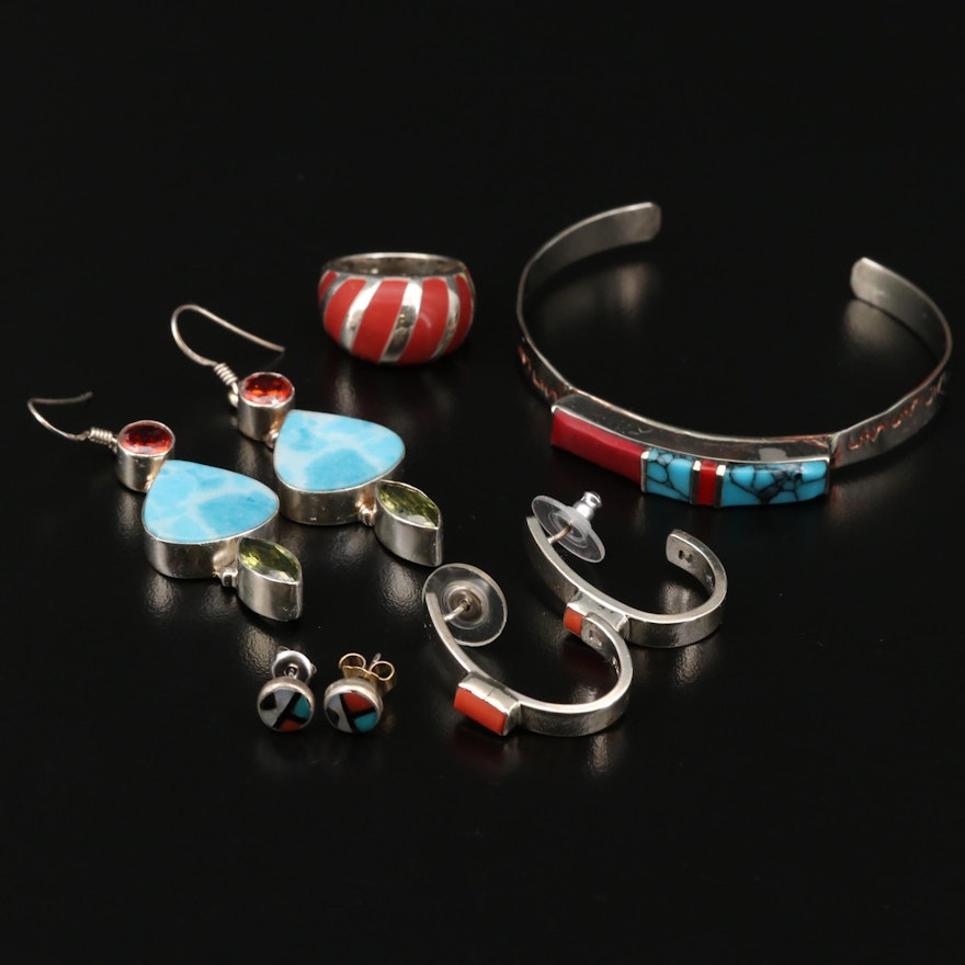 Collection of Southwestern Jewelry Featuring J. Chee for Gertrude Zachary