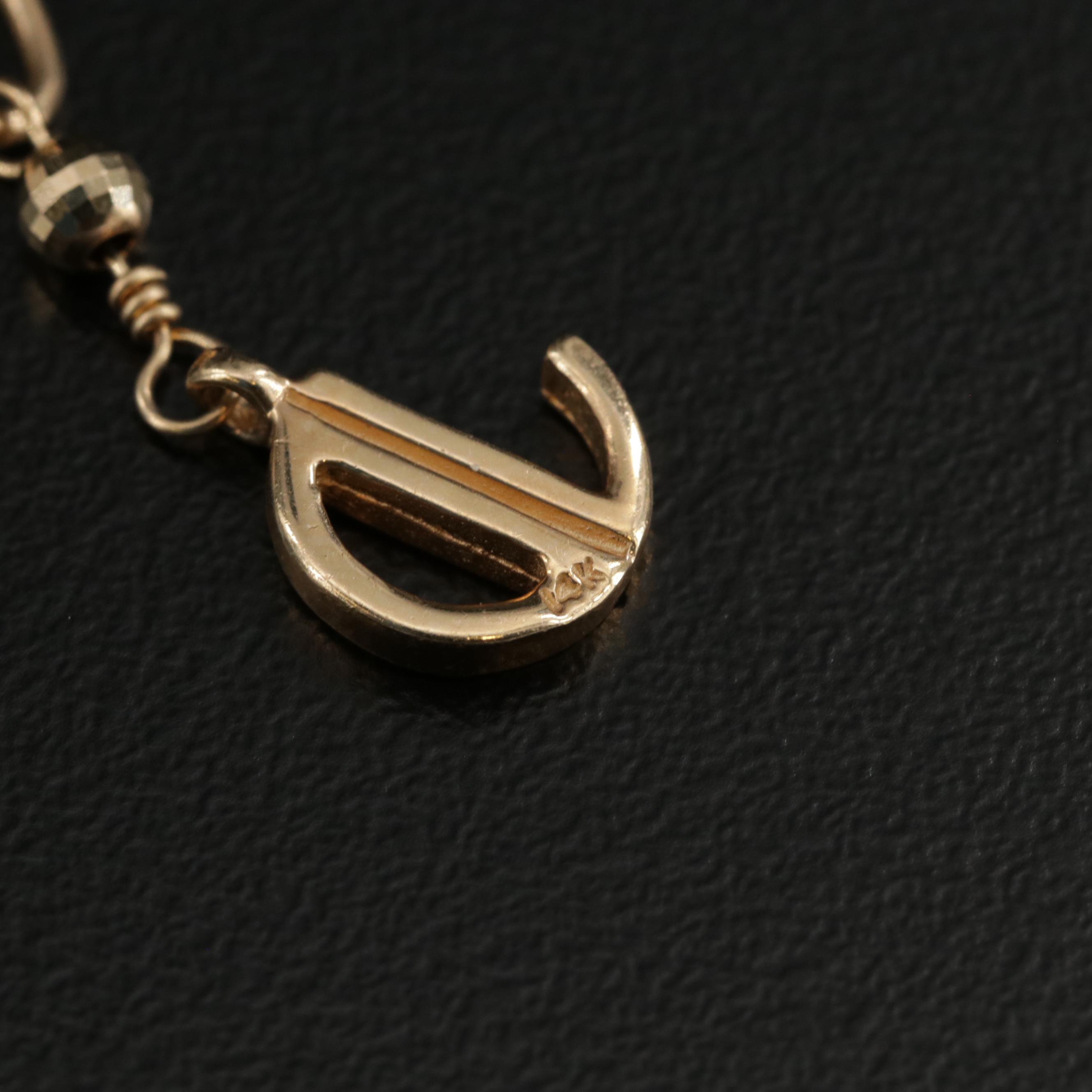 Joanne Daley 14K Gold Beaded Prehnite Necklace