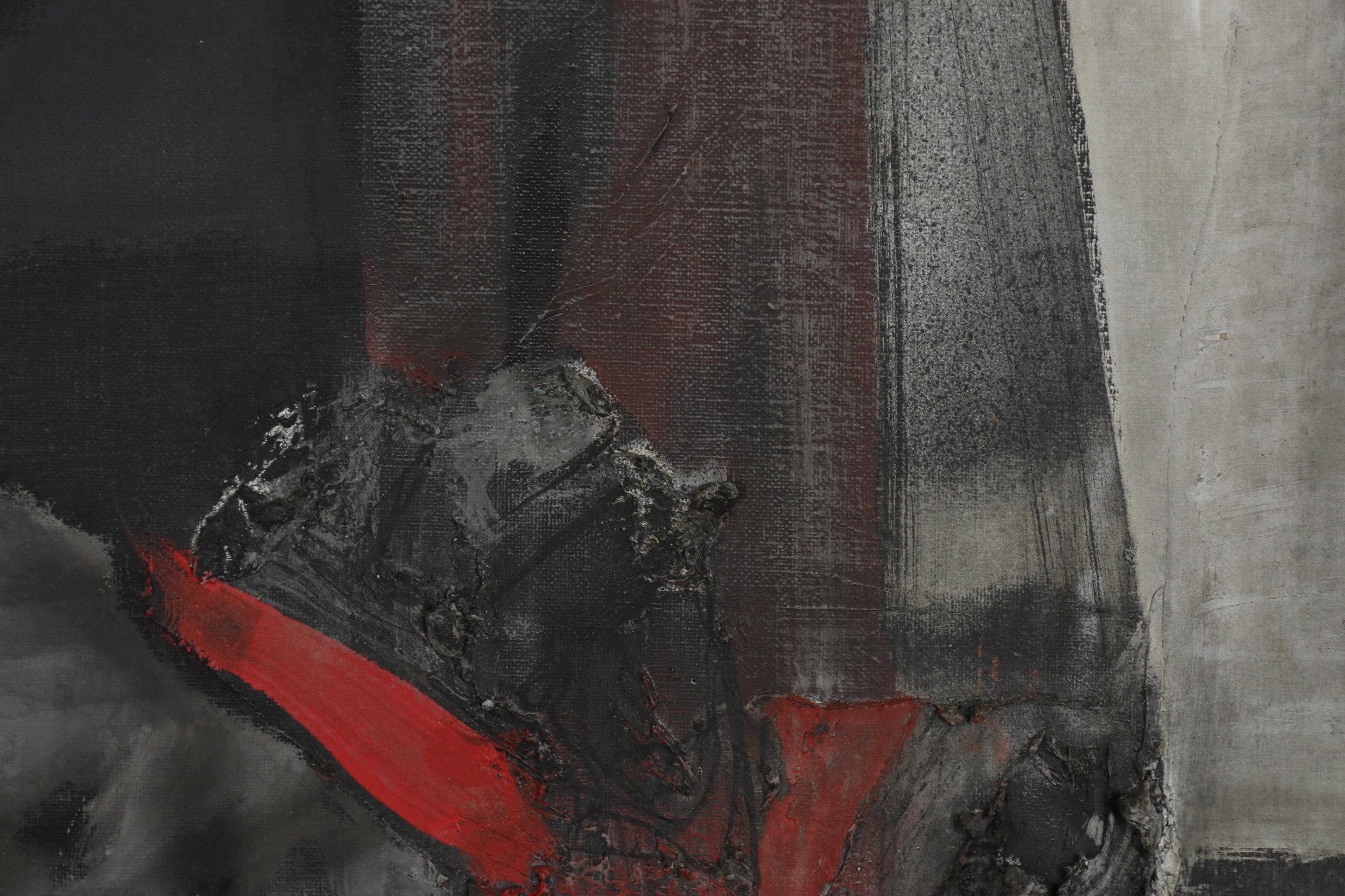 Fausto Bronchi Abstract Oil Painting "Il Torero", 1961