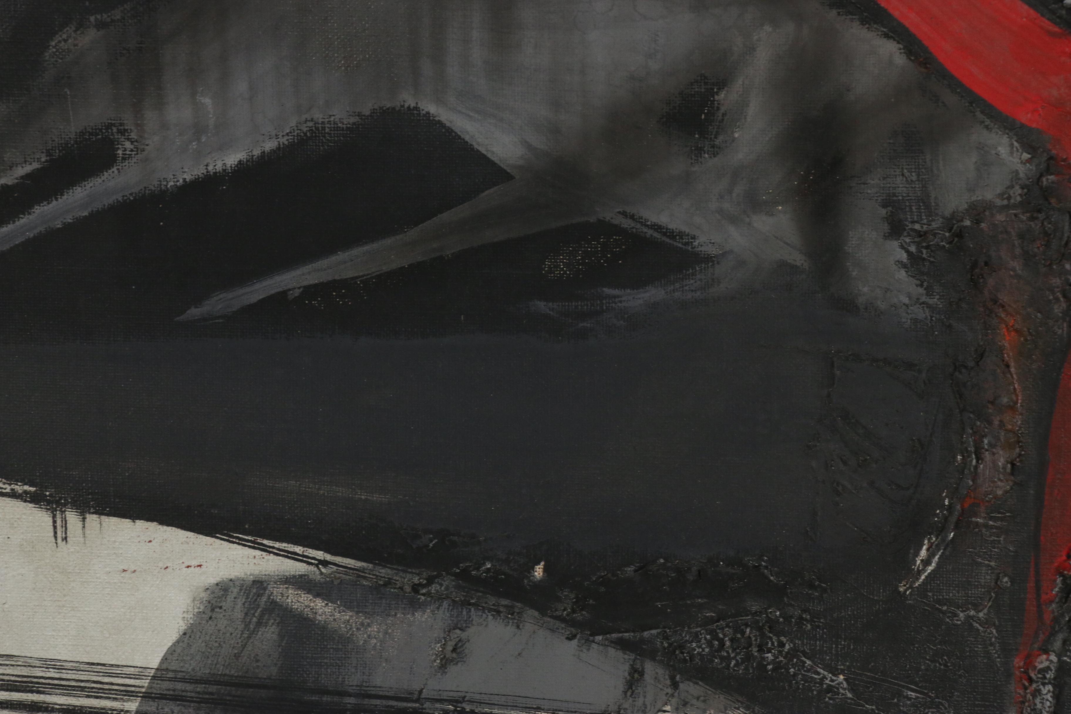 Fausto Bronchi Abstract Oil Painting "Il Torero", 1961