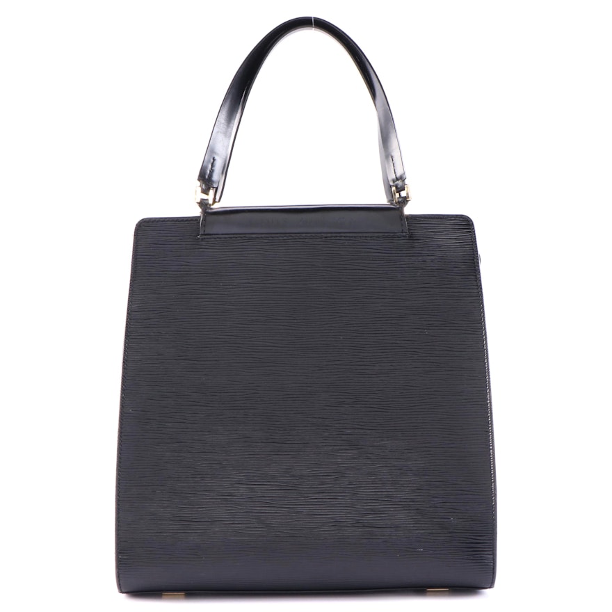 Louis Vuitton Figari Handbag in Black Epi Leather