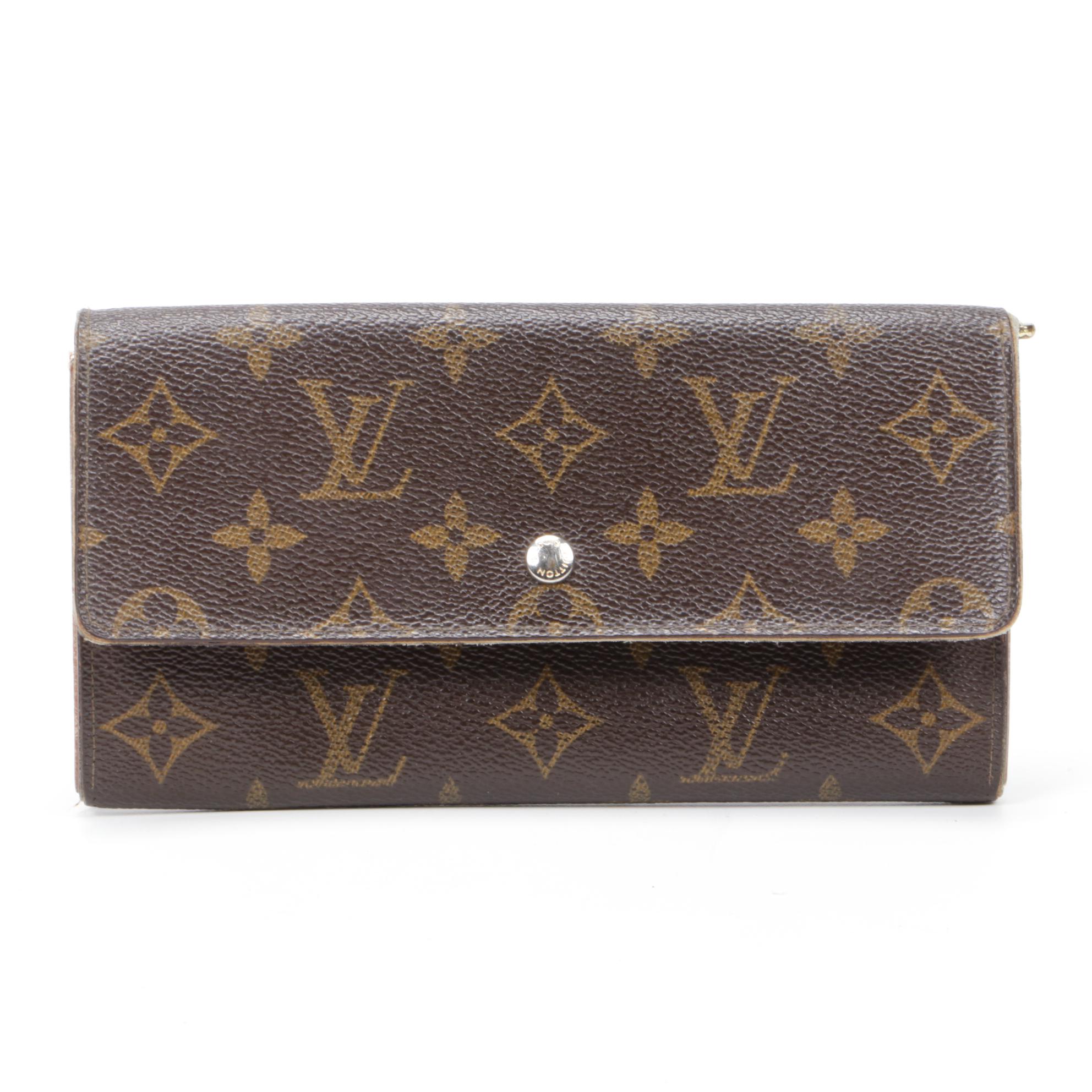 Louis Vuitton Monogram Canvas Sarah Wallet