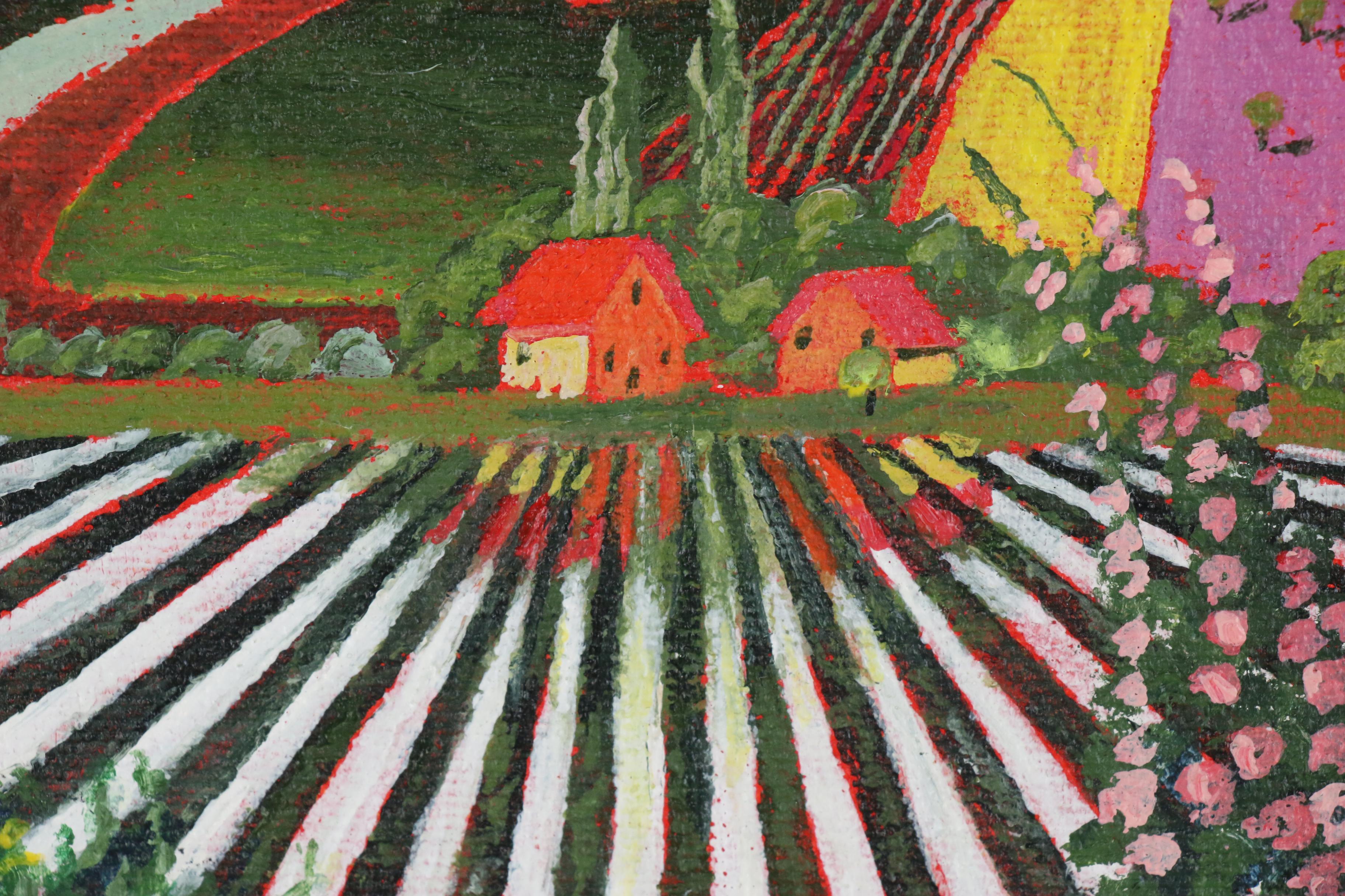 Gene Brown Acrylic Painting "Reflections of Home-Study"