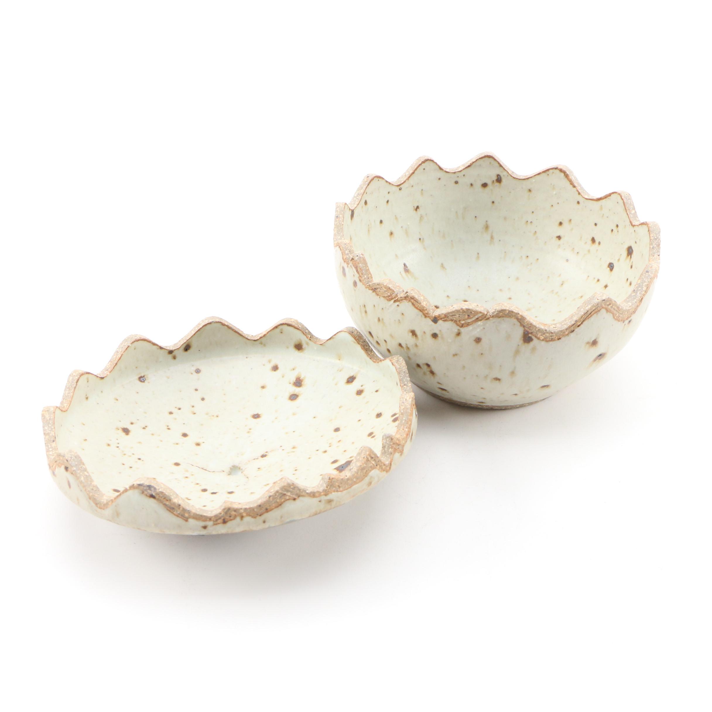 Schmidt and Other Studio Pottery Serveware and Table Accessories