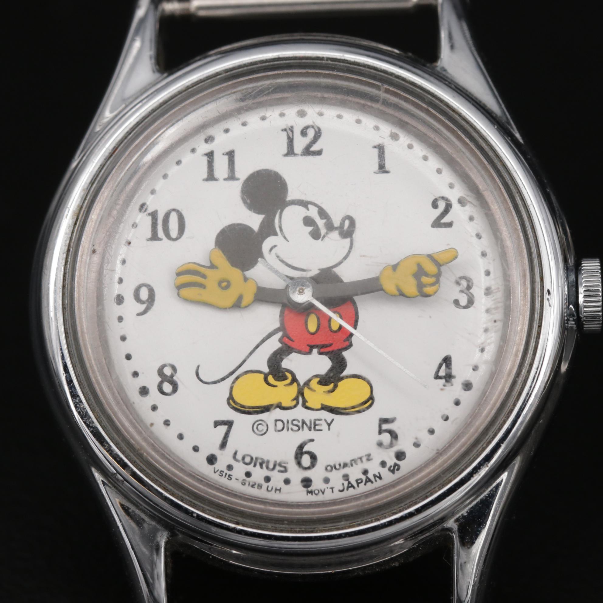 Wittnauer Diamond Dial Watch with Lorus Mickey Mouse and Raymond Weil Watch