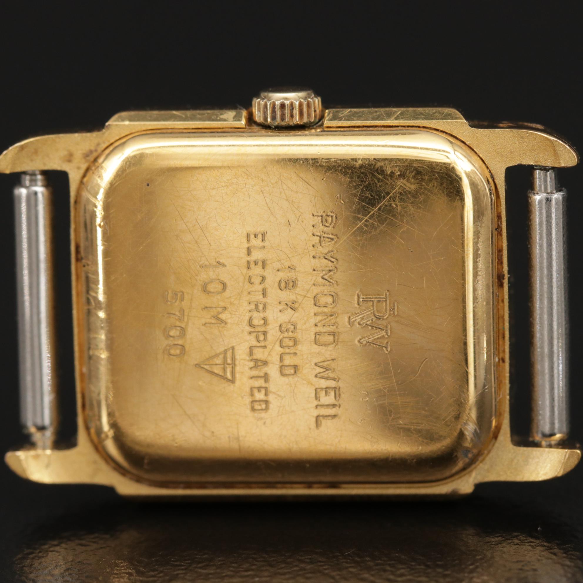 Wittnauer Diamond Dial Watch with Lorus Mickey Mouse and Raymond Weil Watch