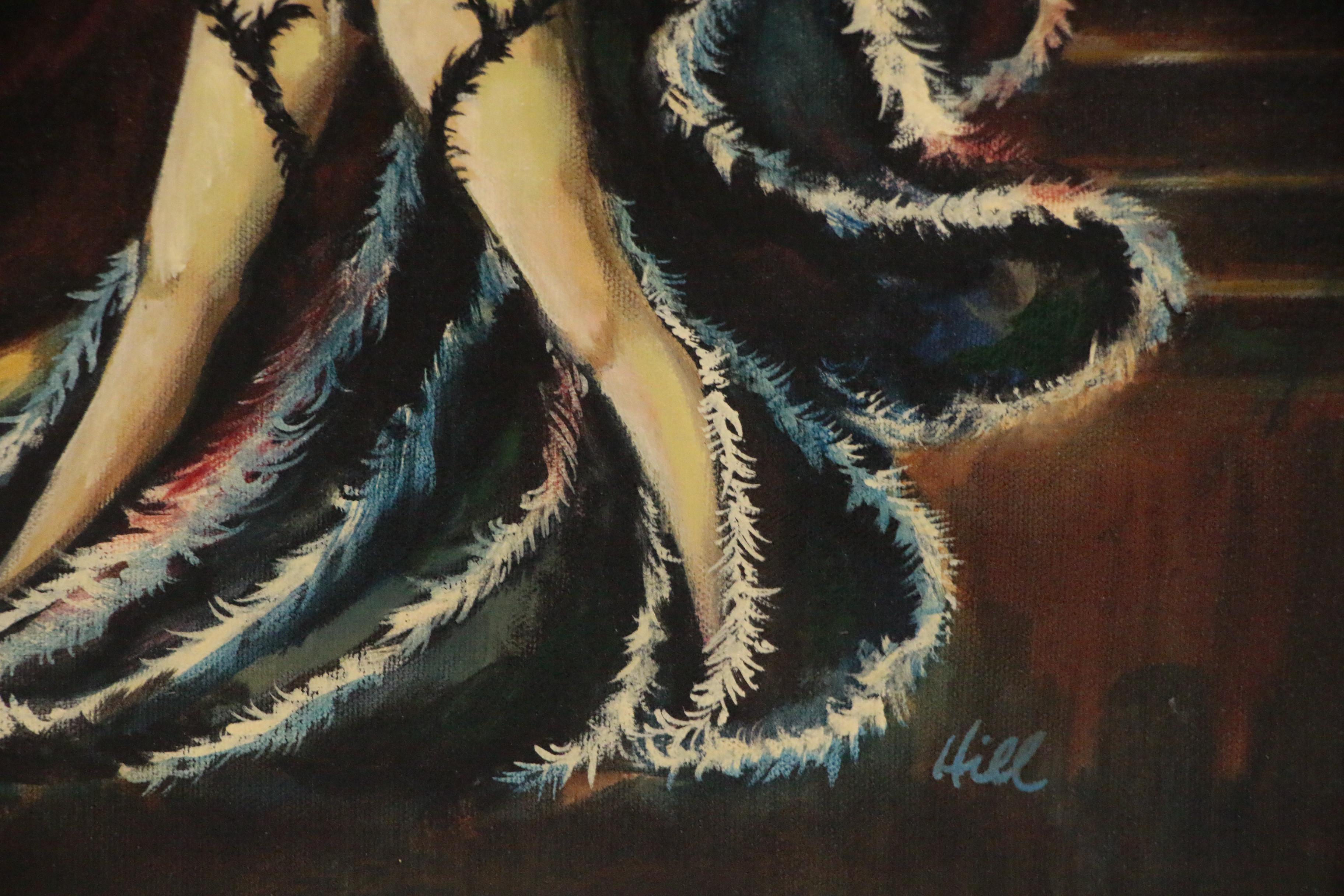 Cathy Hill Fantasy Figure Acrylic Painting, Late 20th Century