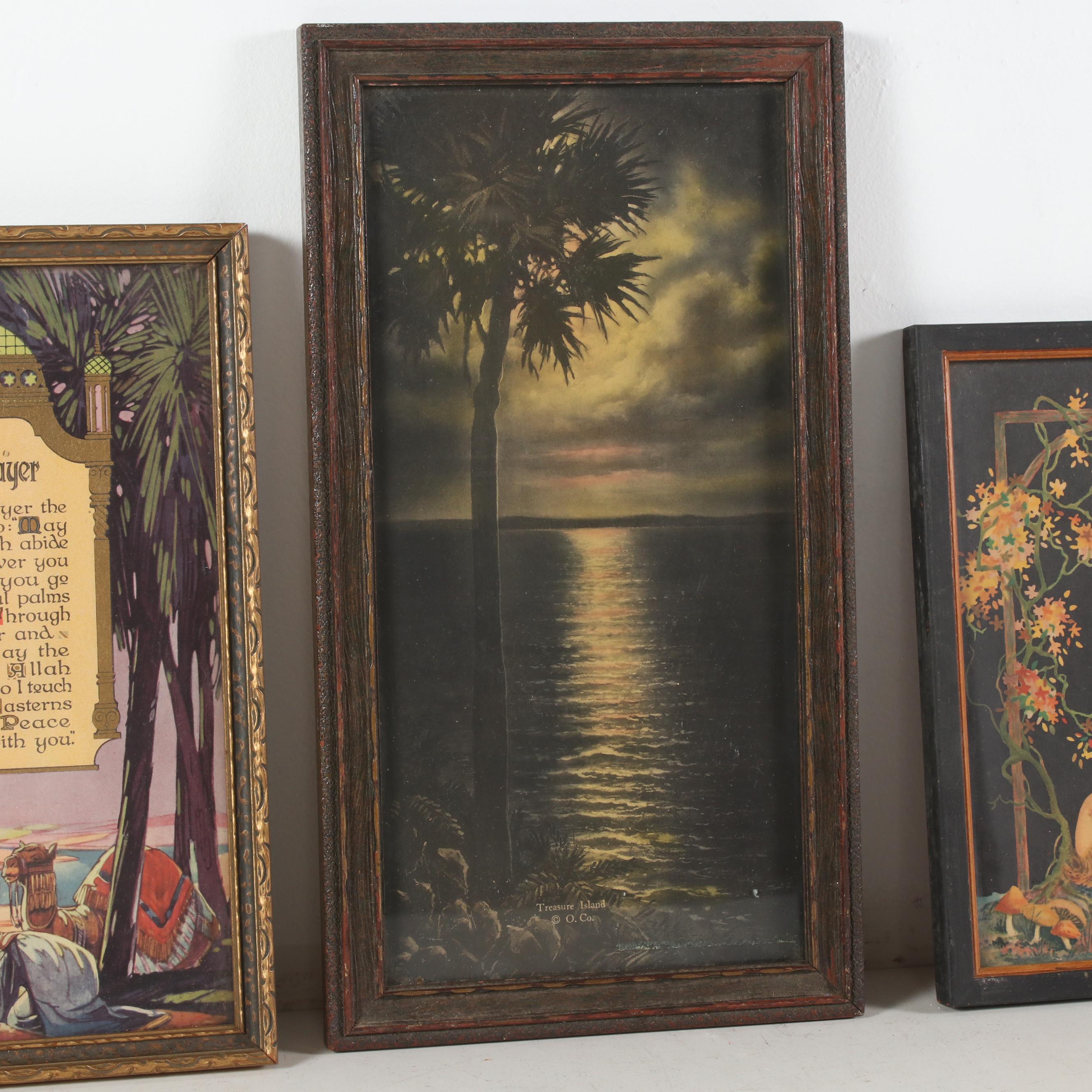 Fantastical and Whimsical Themed Halftone Prints, 1920s