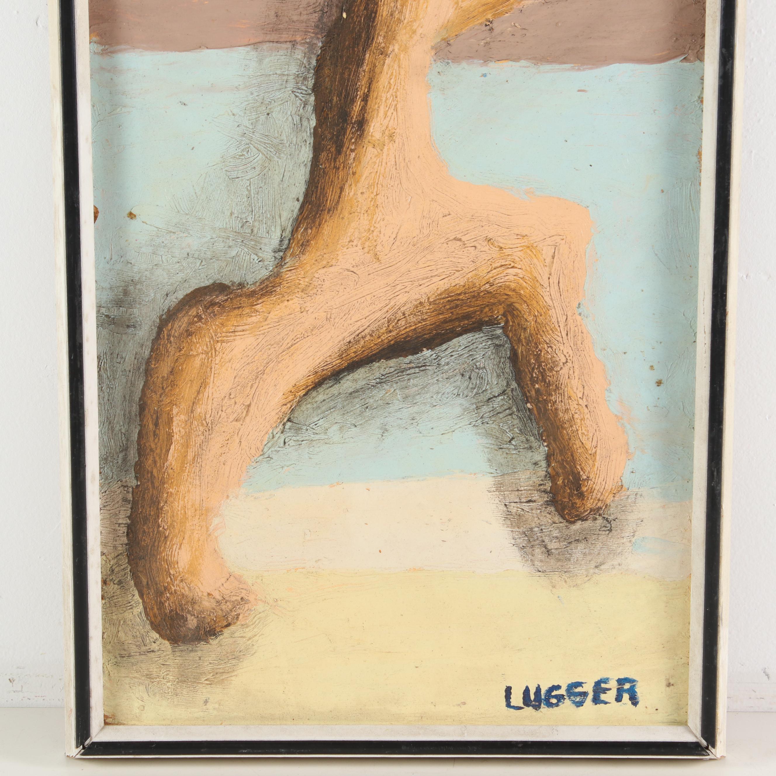 Sidney Lugger Oil Painting "So What's New?", 1990