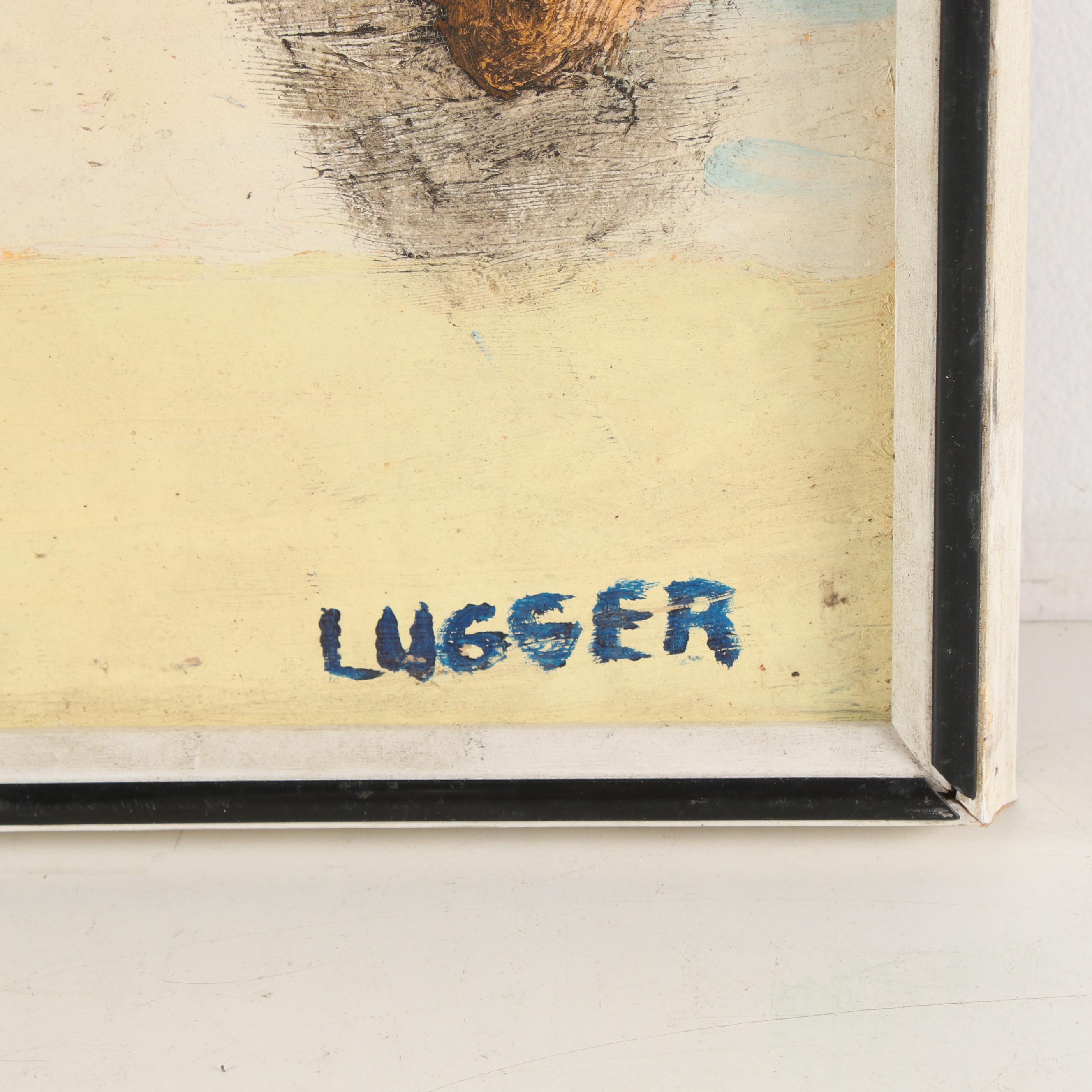 Sidney Lugger Oil Painting "So What's New?", 1990