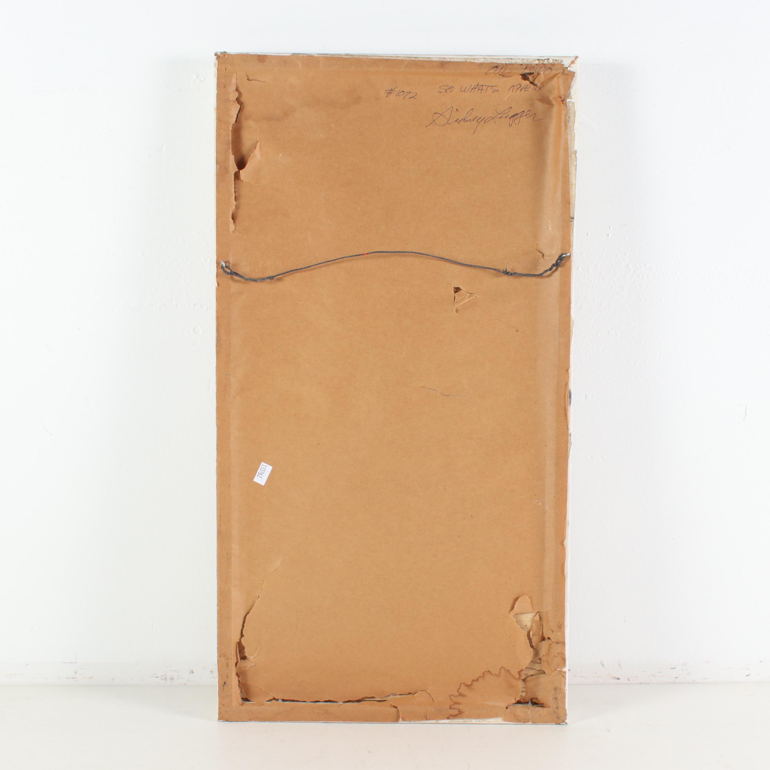 Sidney Lugger Oil Painting "So What's New?", 1990