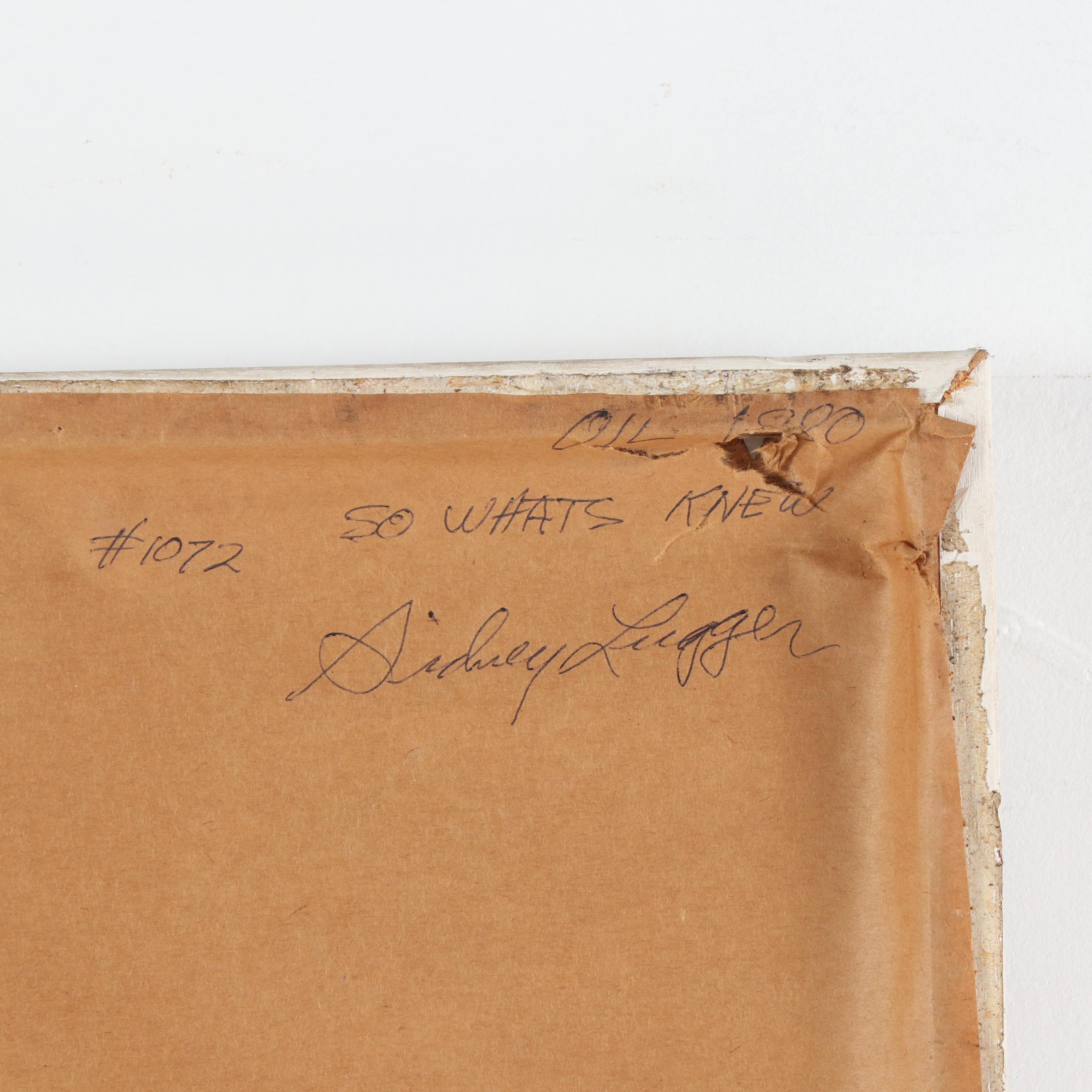 Sidney Lugger Oil Painting "So What's New?", 1990