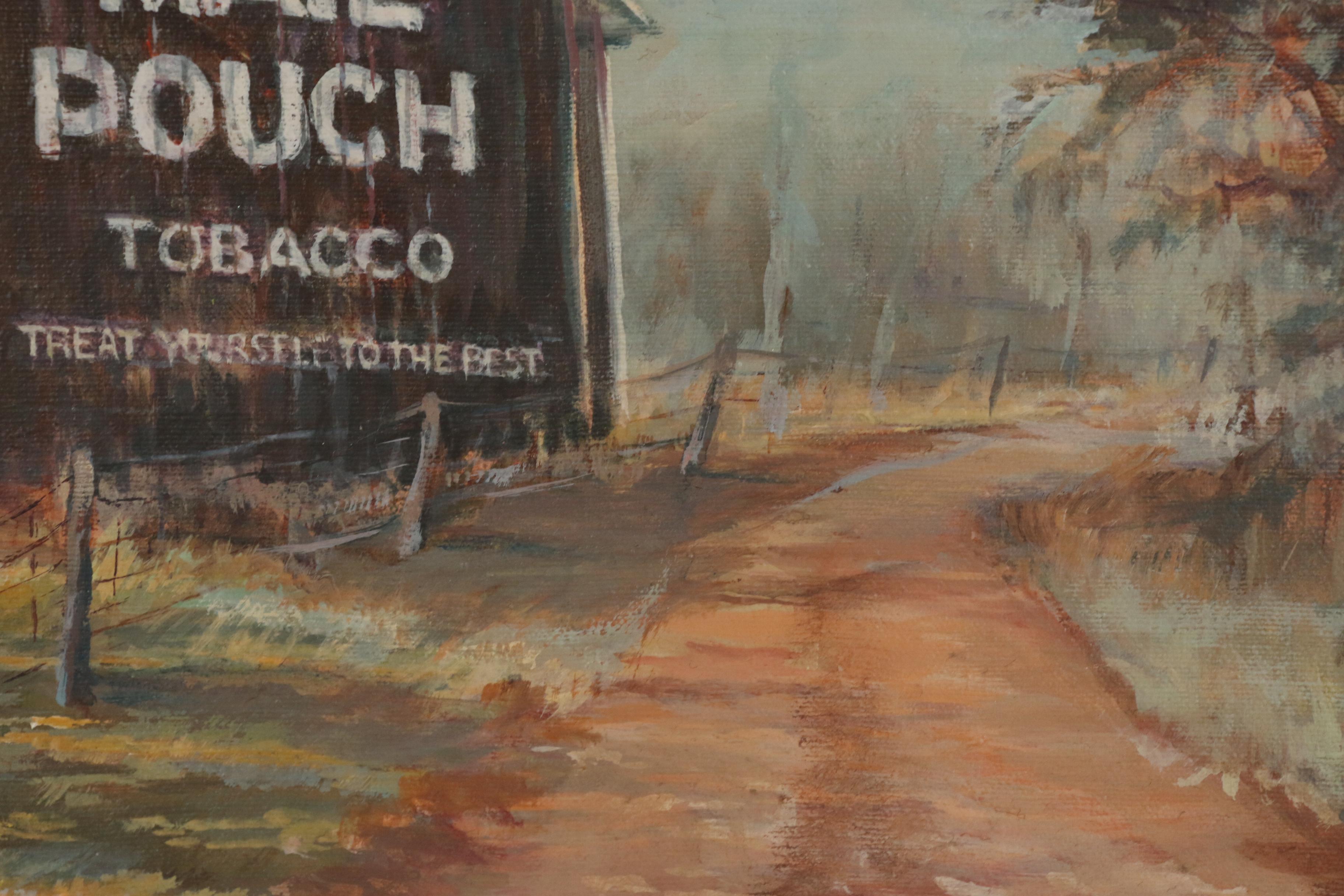 Beverly Bauer Landscape Oil Painting, Mid 20th Century