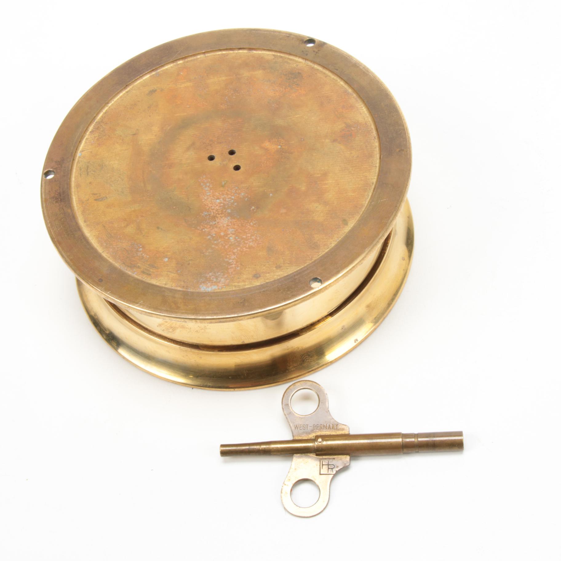 BJC Brass Ship's Clock, 20th Century