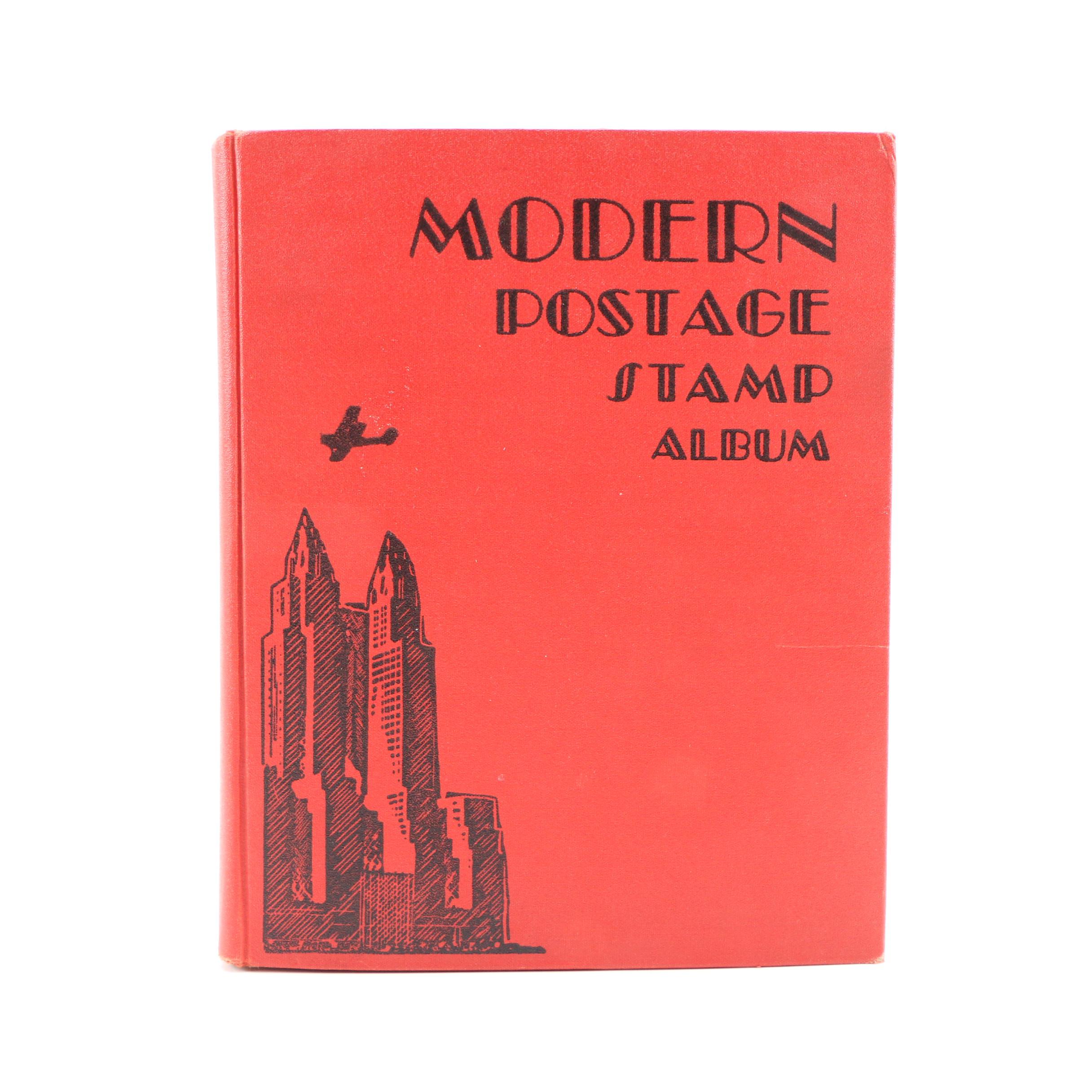 Vintage  International "The Modern Postage Stamp Album" from Scott Publishing