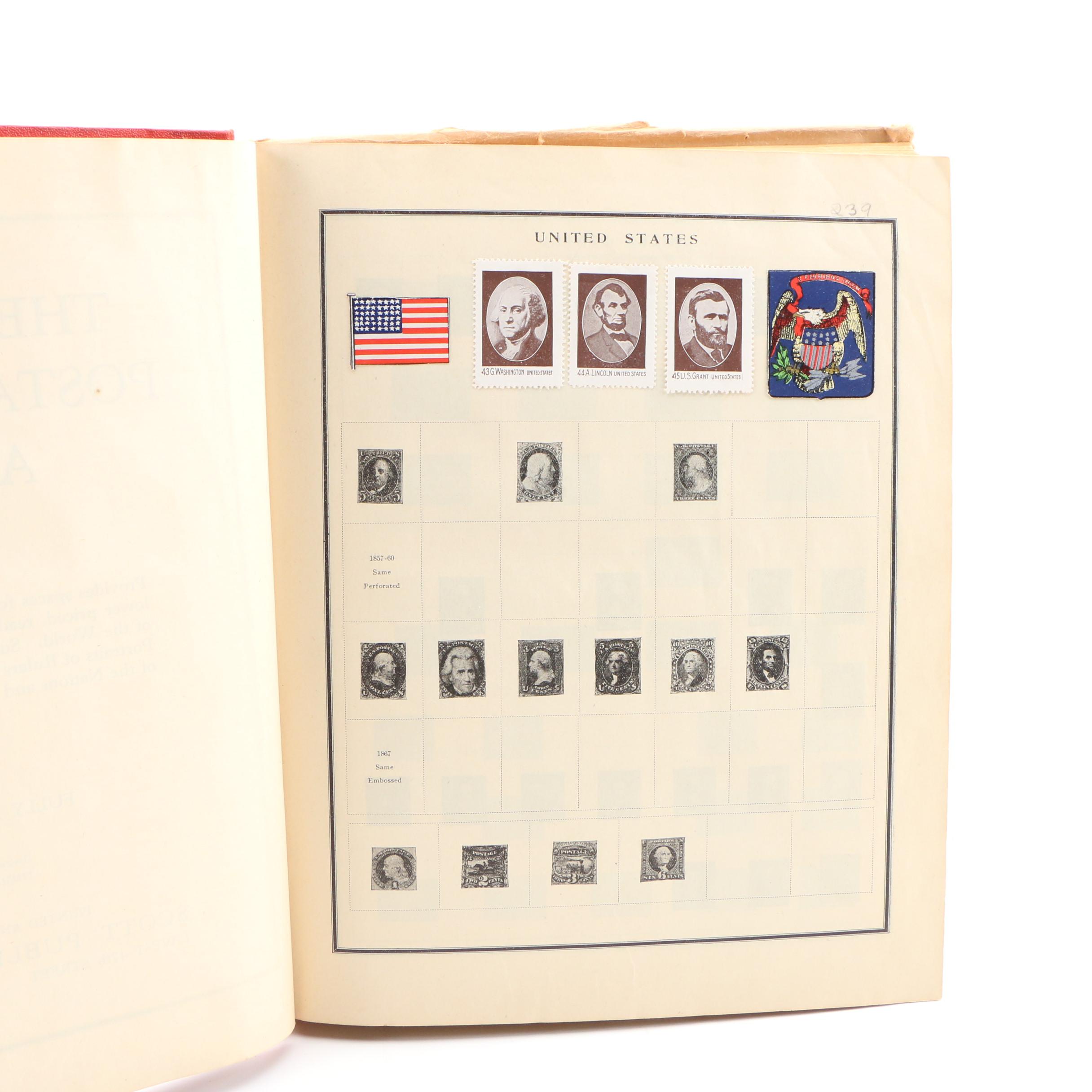 Vintage  International "The Modern Postage Stamp Album" from Scott Publishing