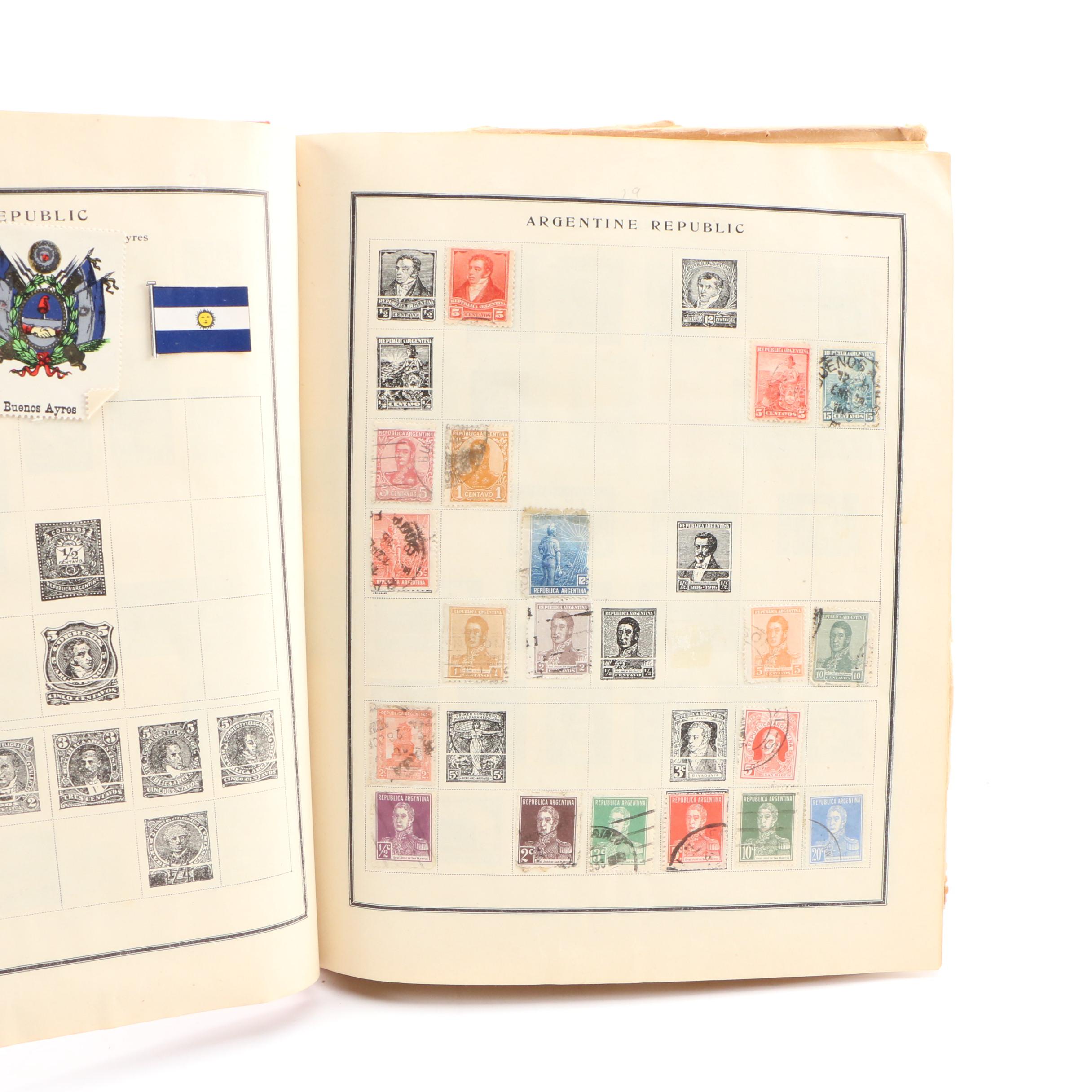 Vintage  International "The Modern Postage Stamp Album" from Scott Publishing