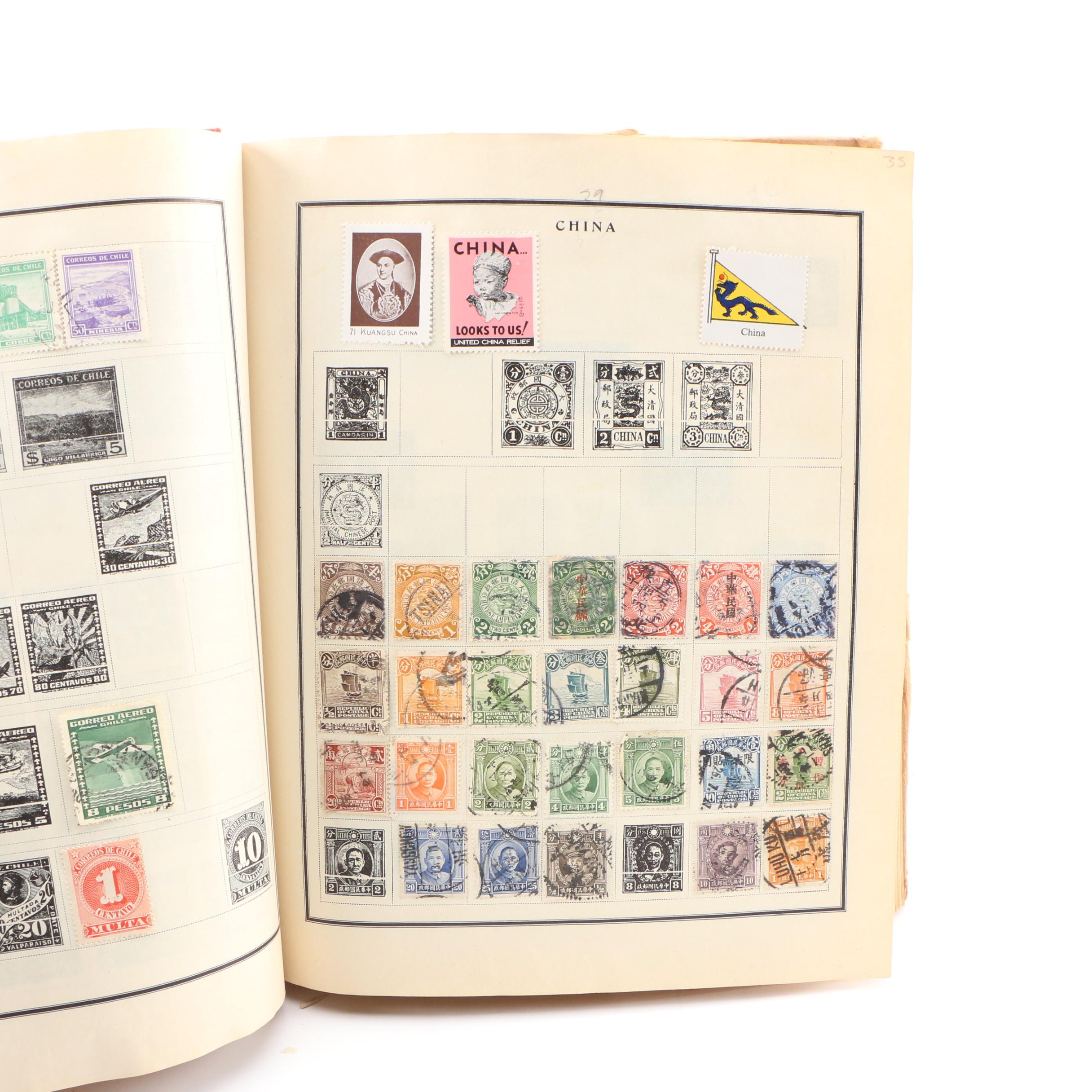 Vintage  International "The Modern Postage Stamp Album" from Scott Publishing