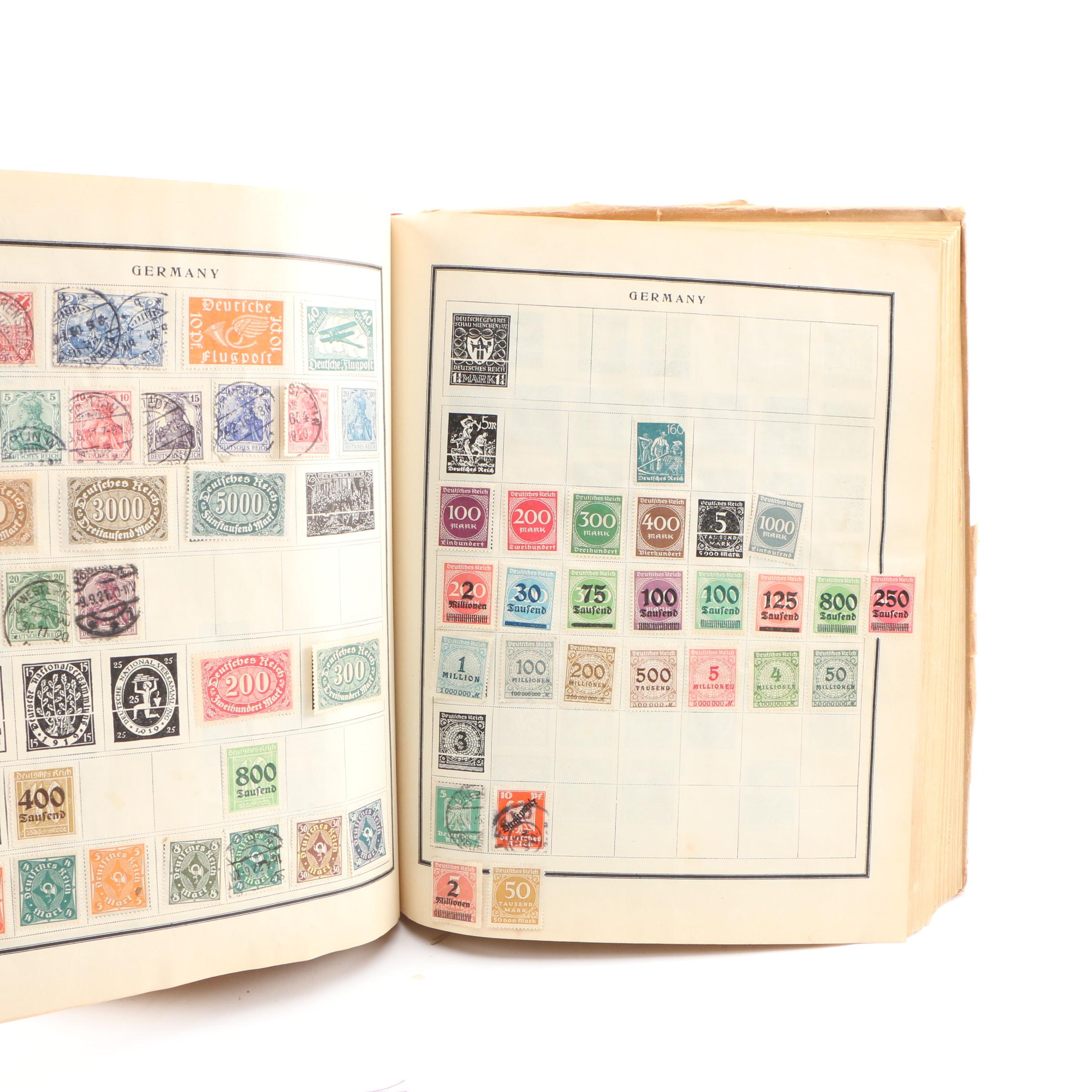 Vintage  International "The Modern Postage Stamp Album" from Scott Publishing