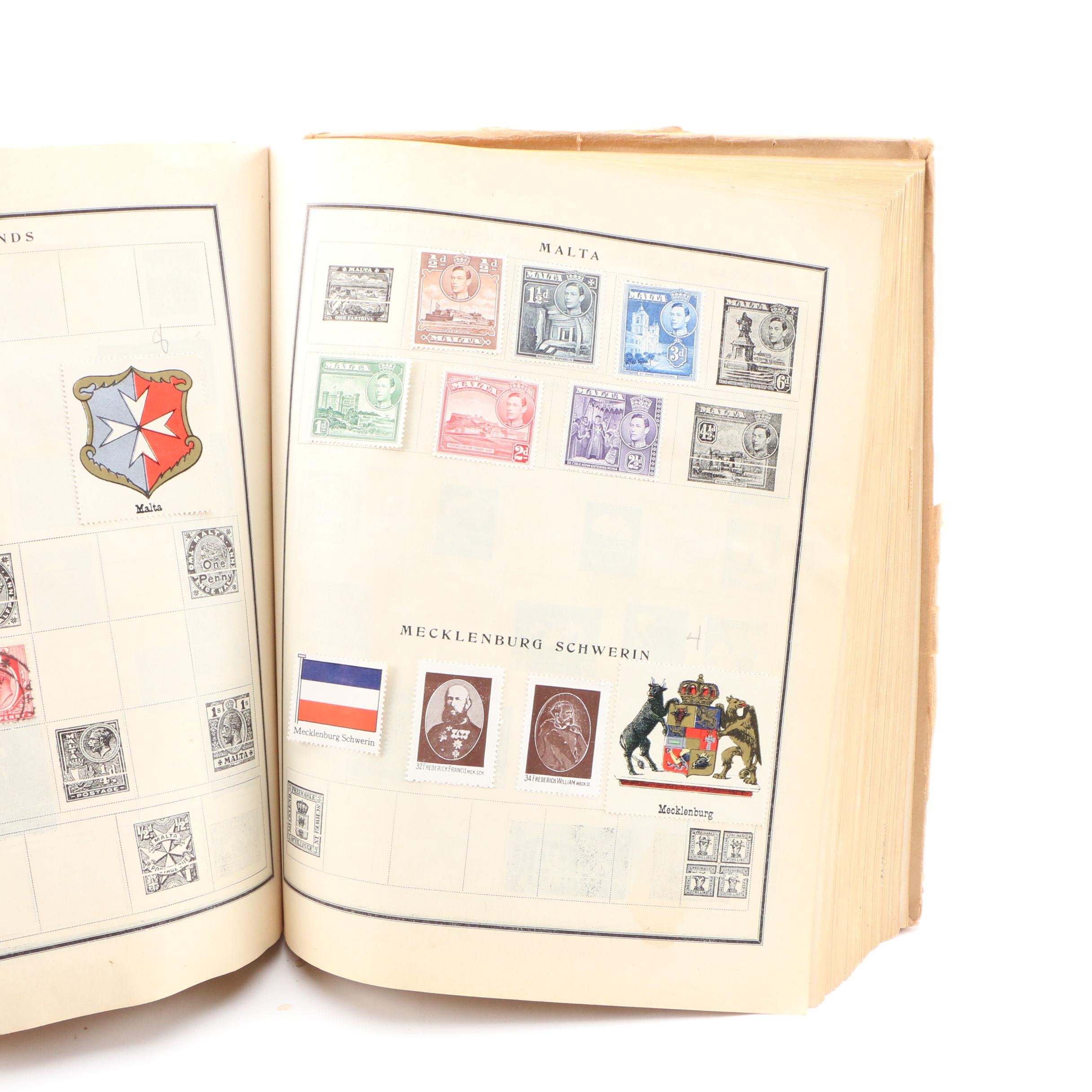 Vintage  International "The Modern Postage Stamp Album" from Scott Publishing