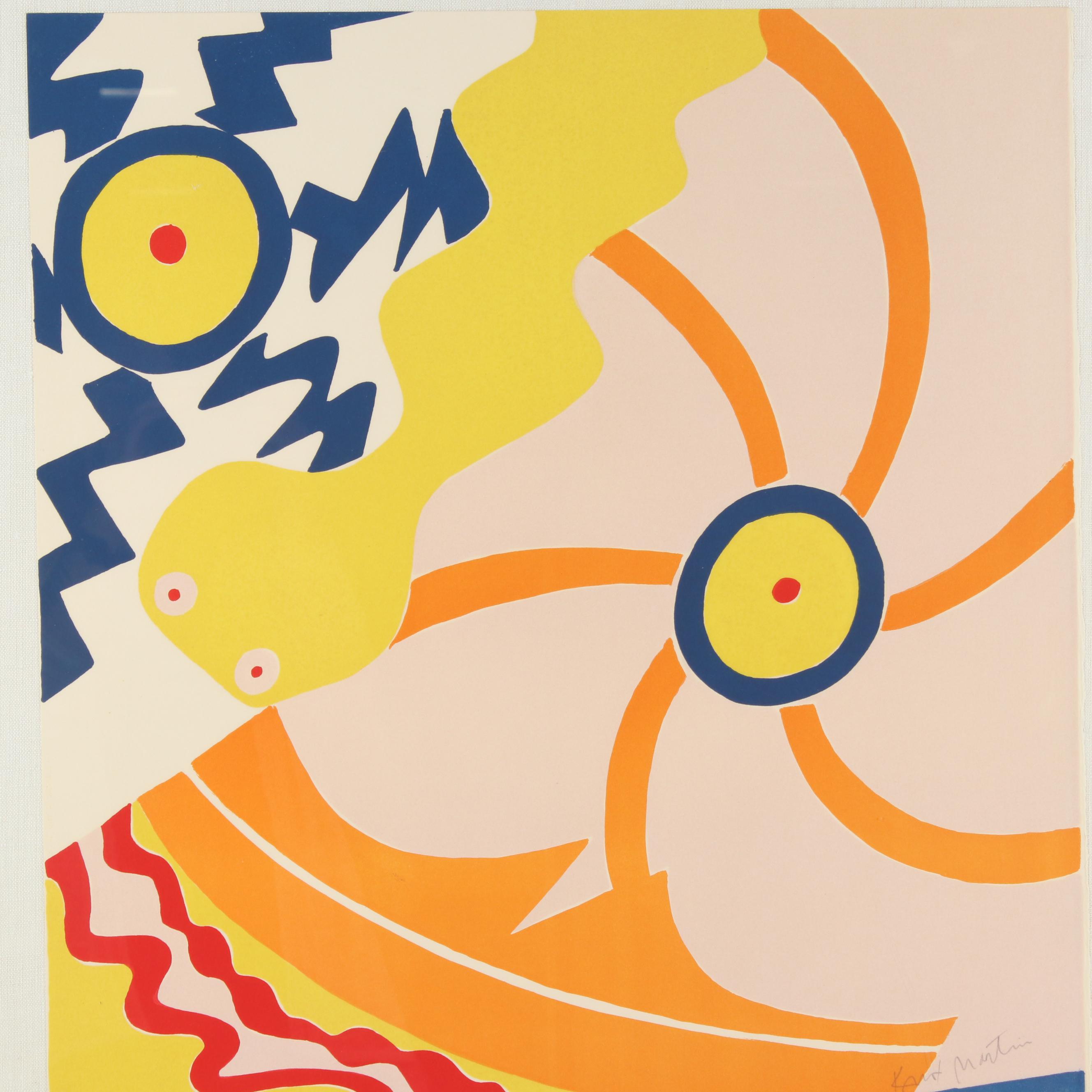 Knox Martin Abstract Lithograph