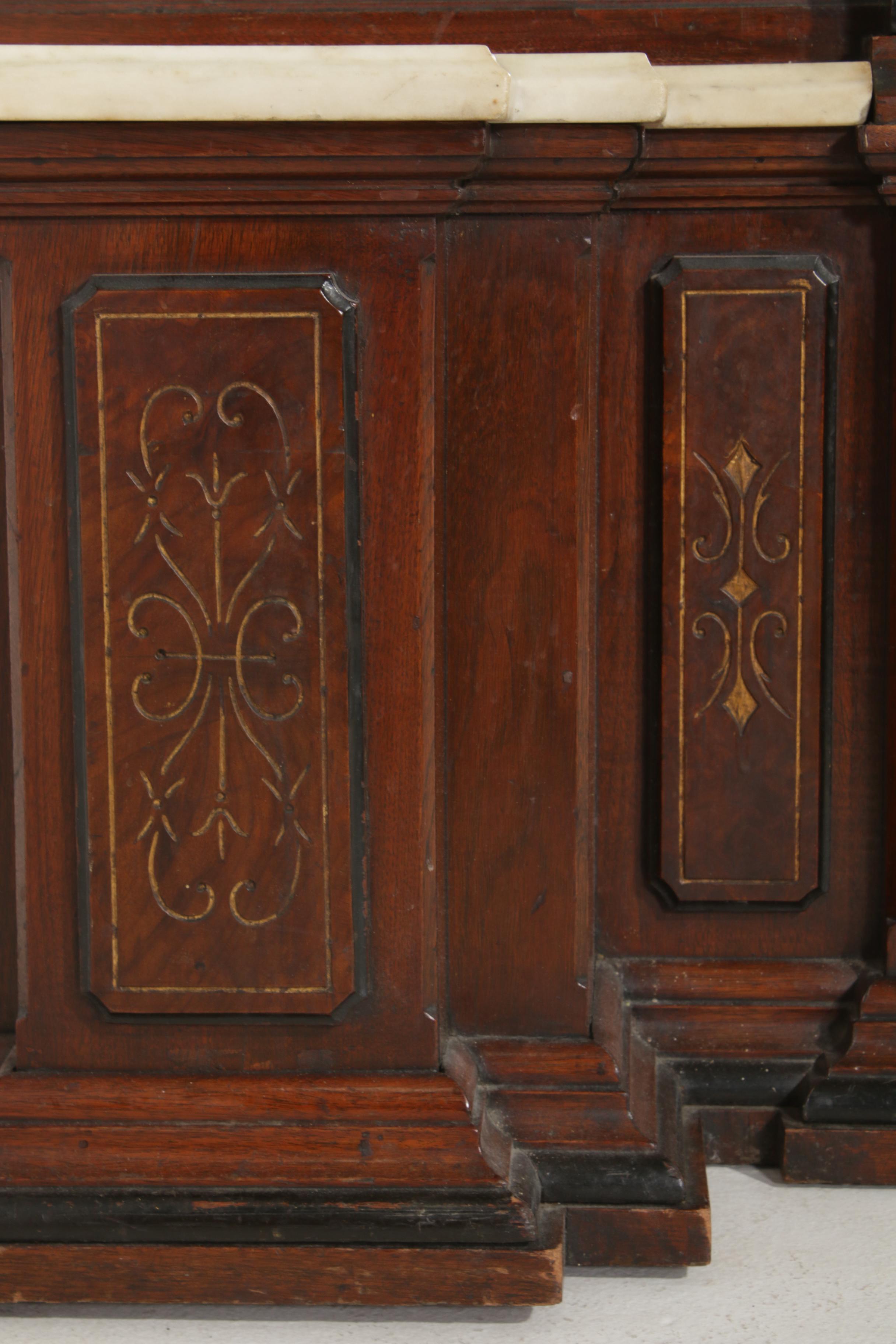 Late Victorian Eastlake Style Pier Mirror, Late 19th Century