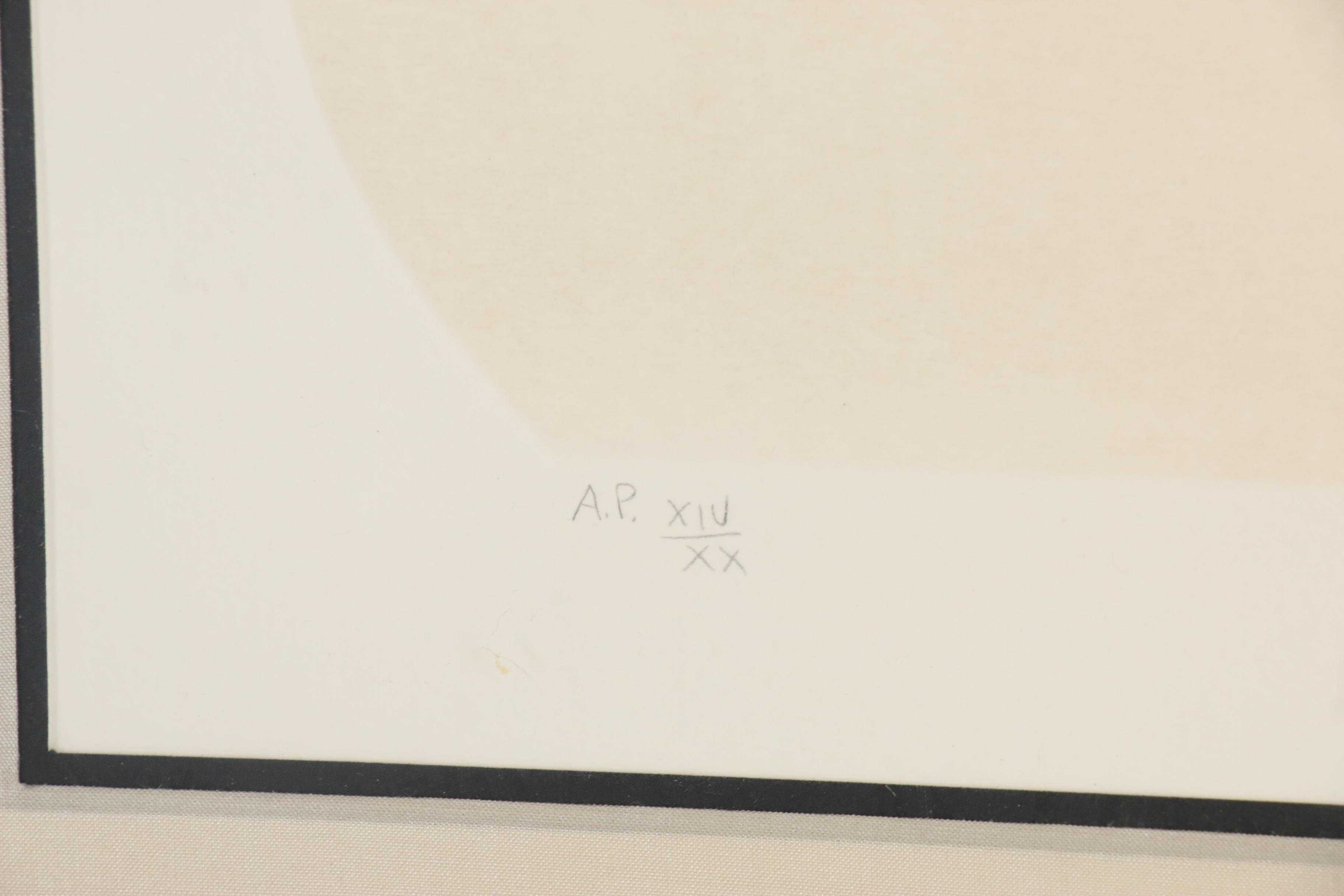 Al Hirschfeld Caricature Etching "George and Ira Gershwin", 1990