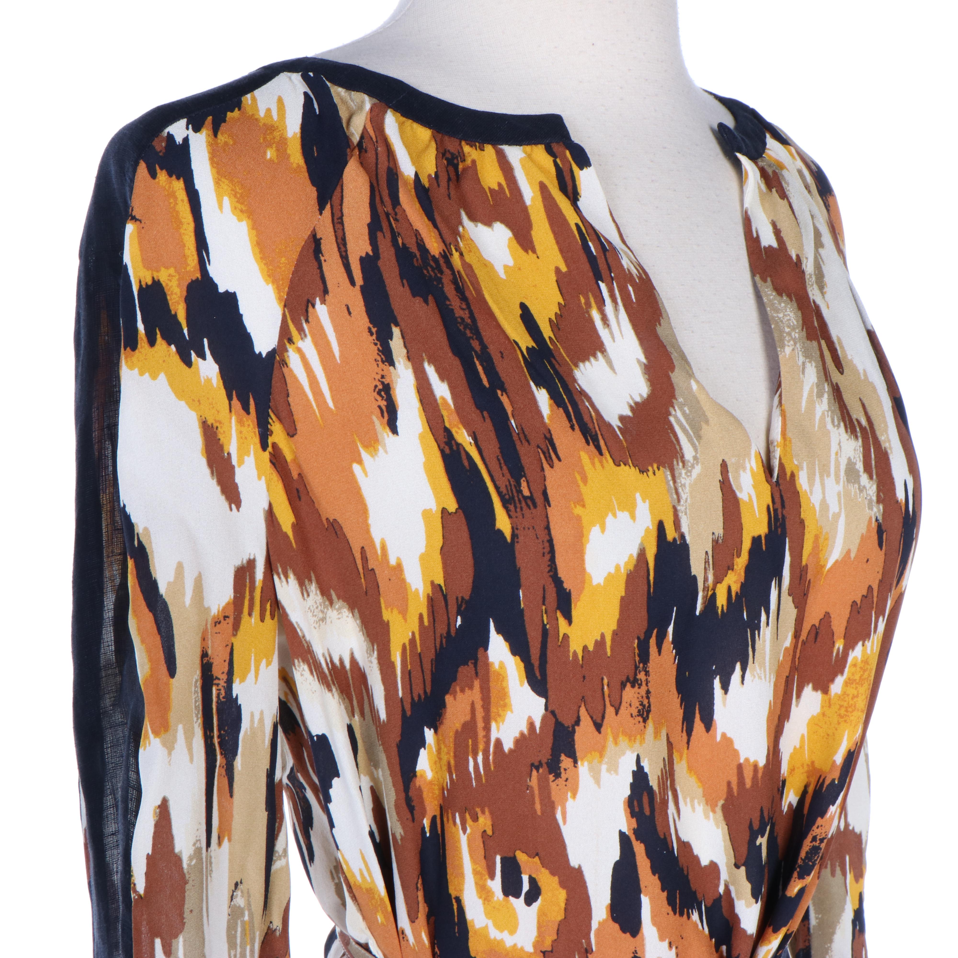 Tory Burch Silk Print Belted Shift and Empire Waist Dresses