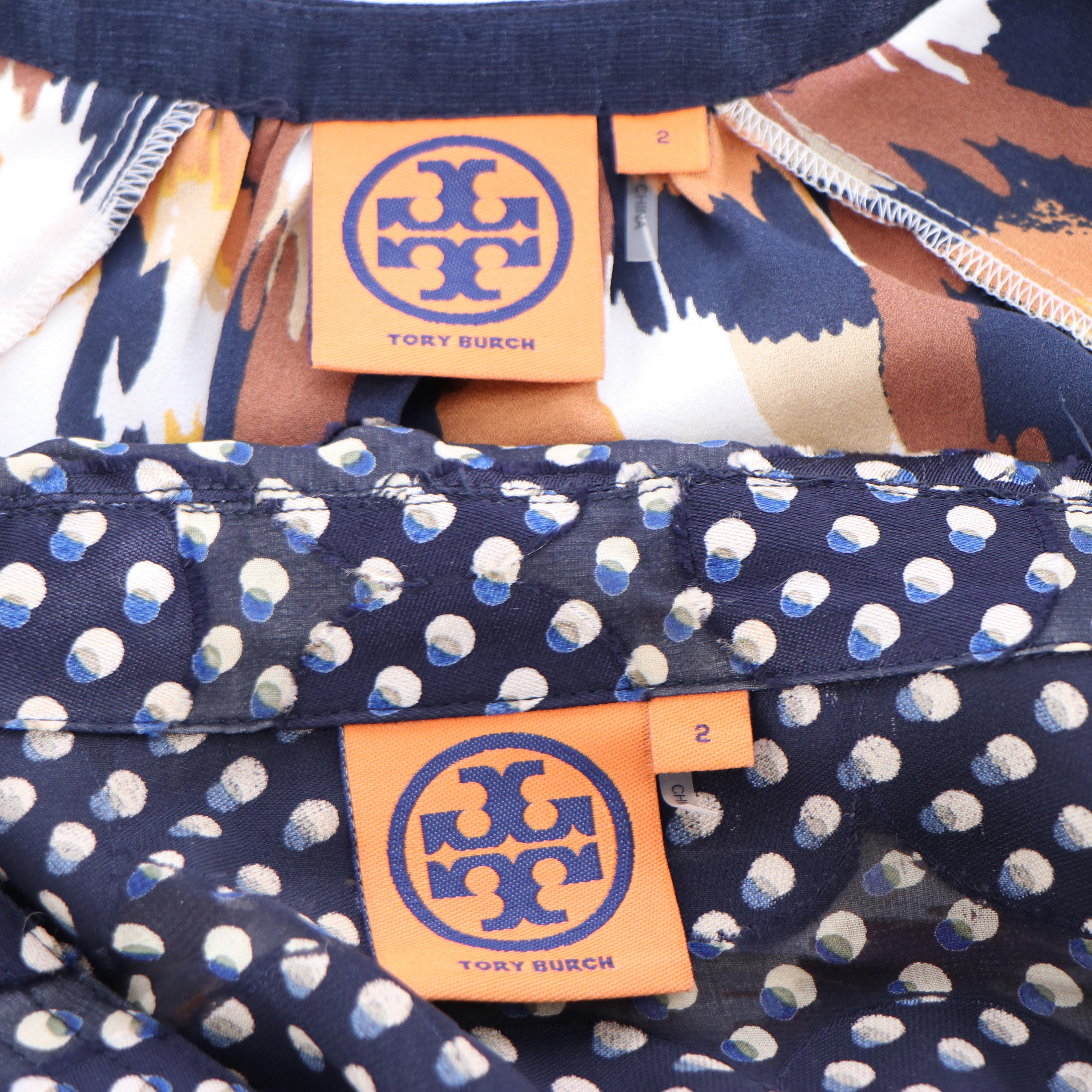 Tory Burch Silk Print Belted Shift and Empire Waist Dresses