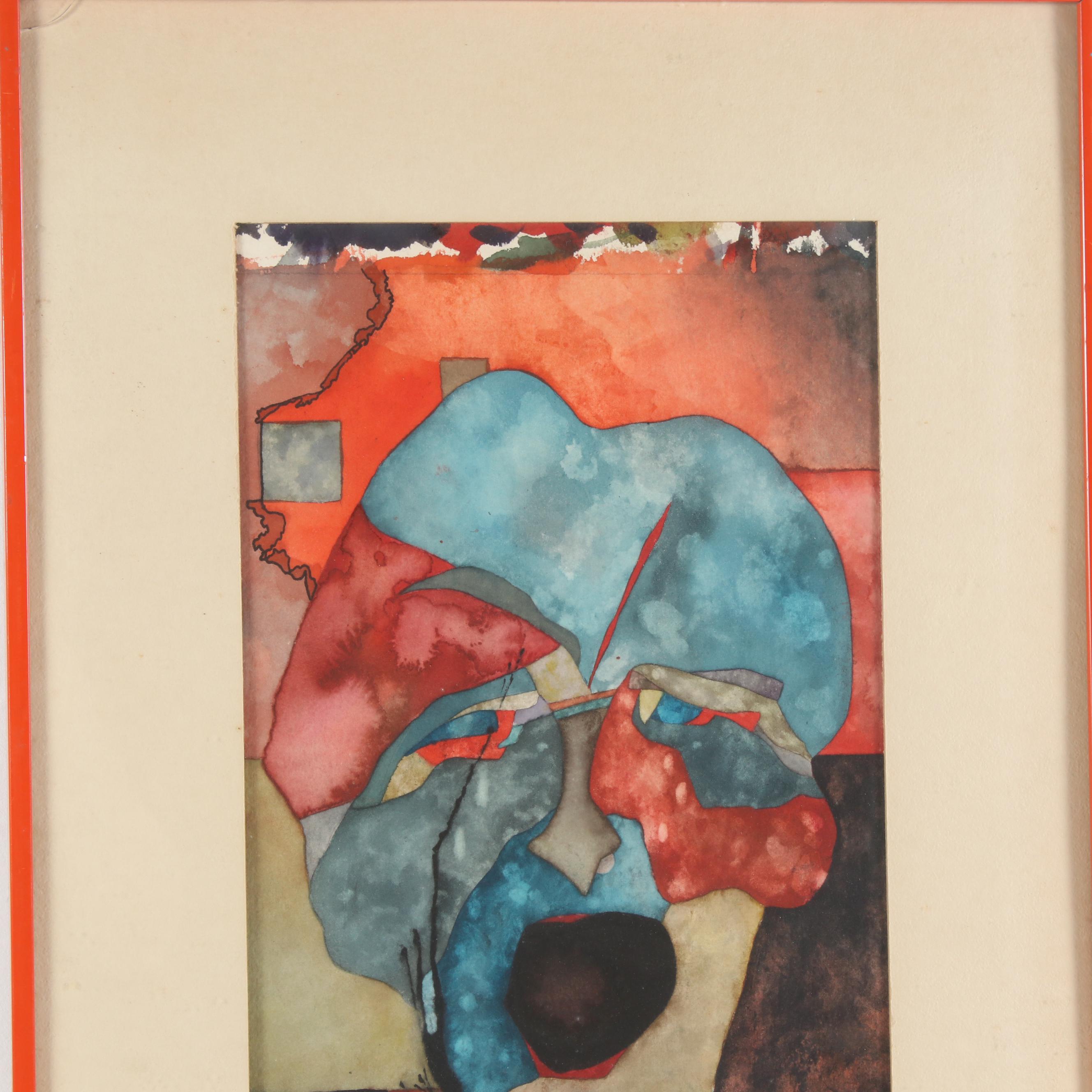 Watercolor Painting "The Death of Imagination"