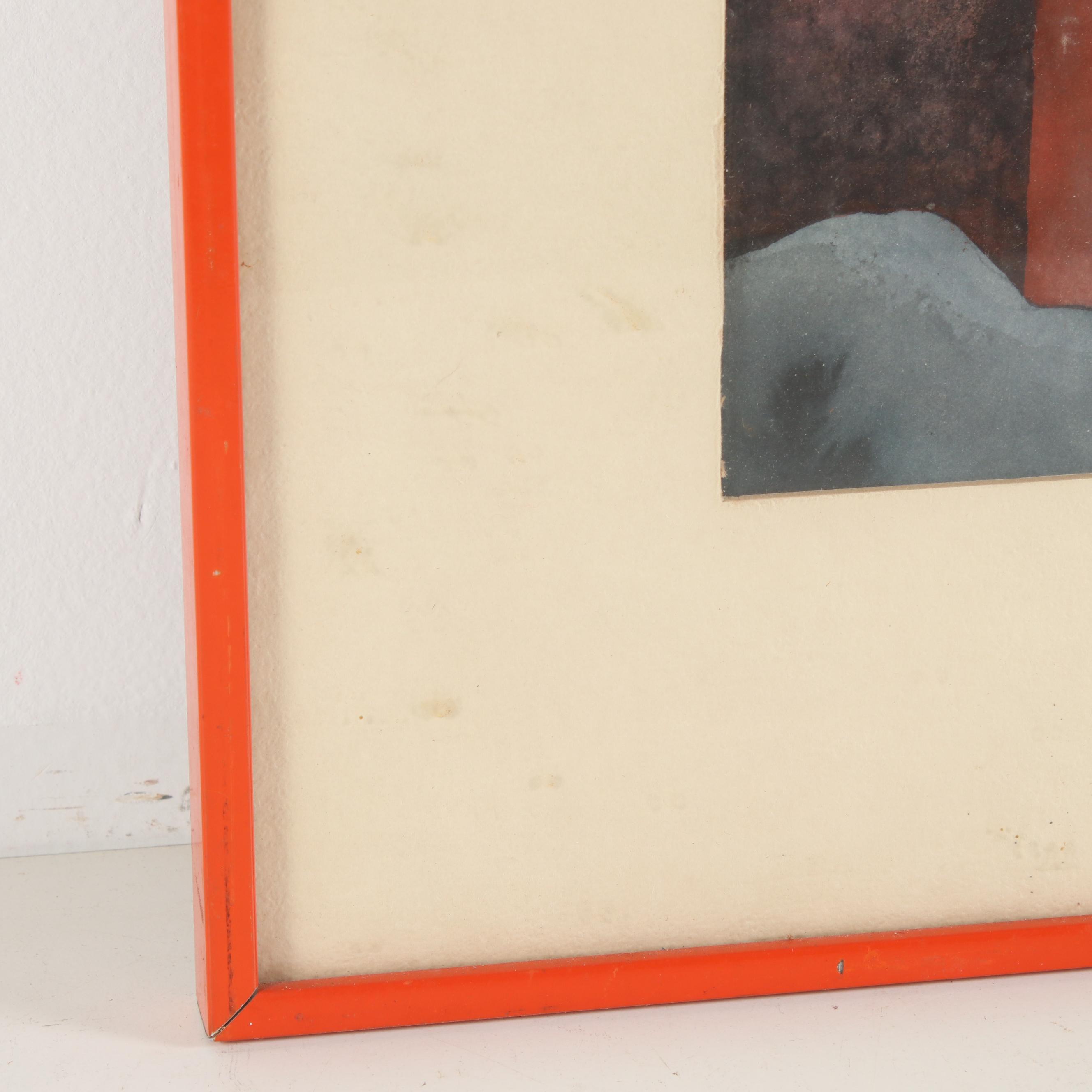 Watercolor Painting "The Death of Imagination"