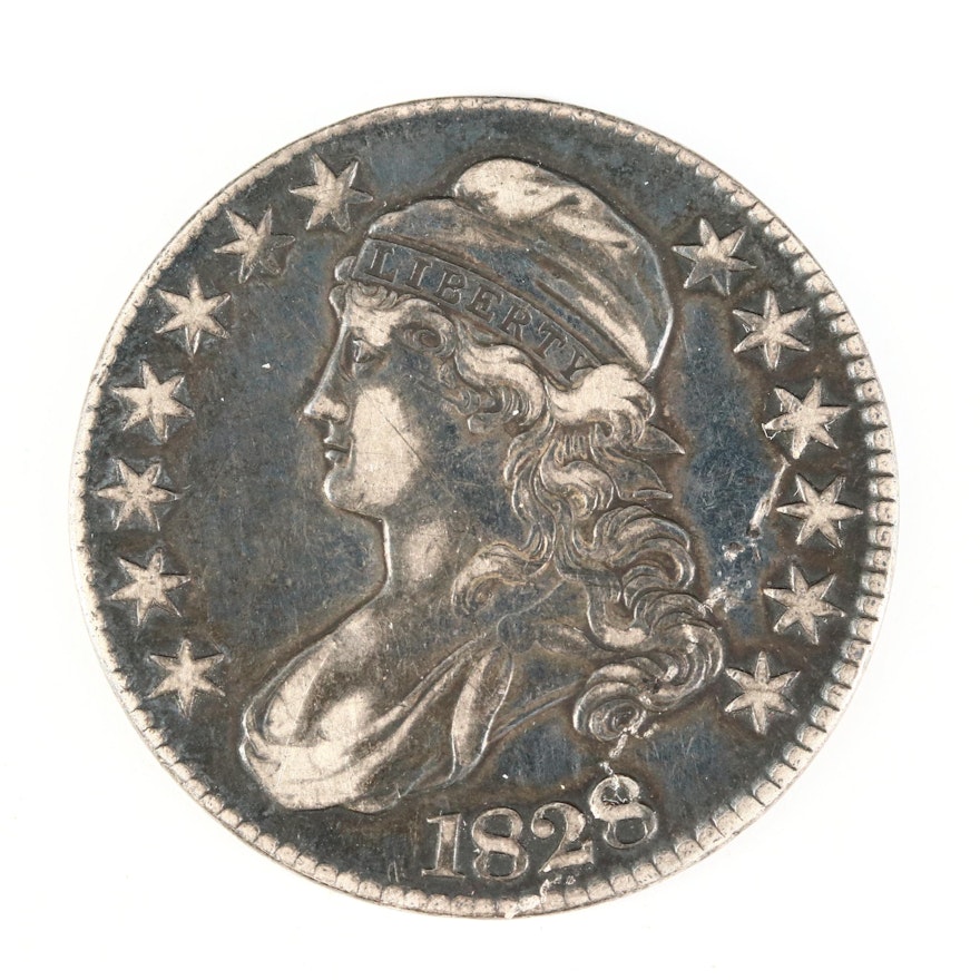 1828 Capped Bust Silver Half Dollar