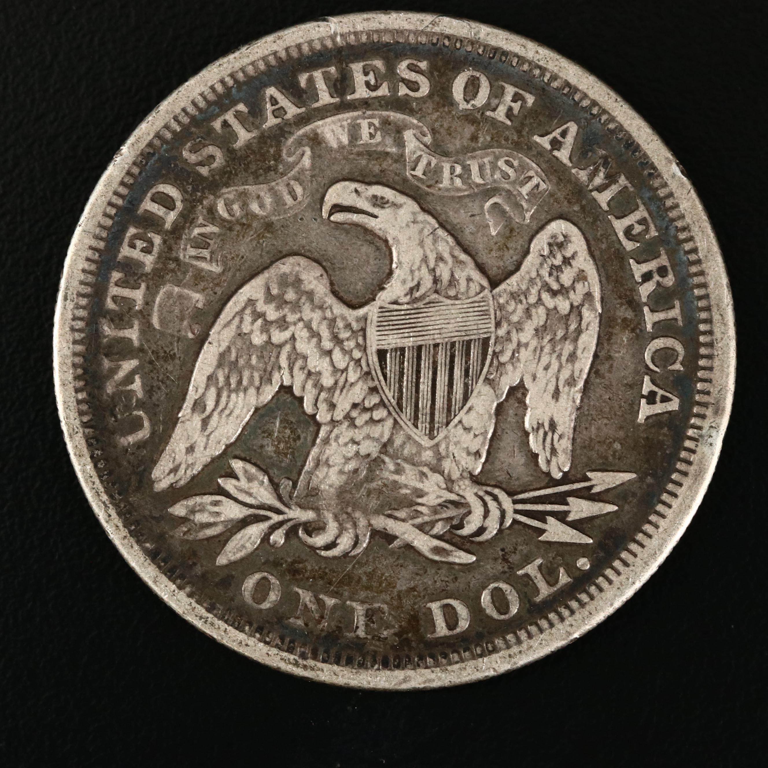1871 Liberty Seated Silver Dollar