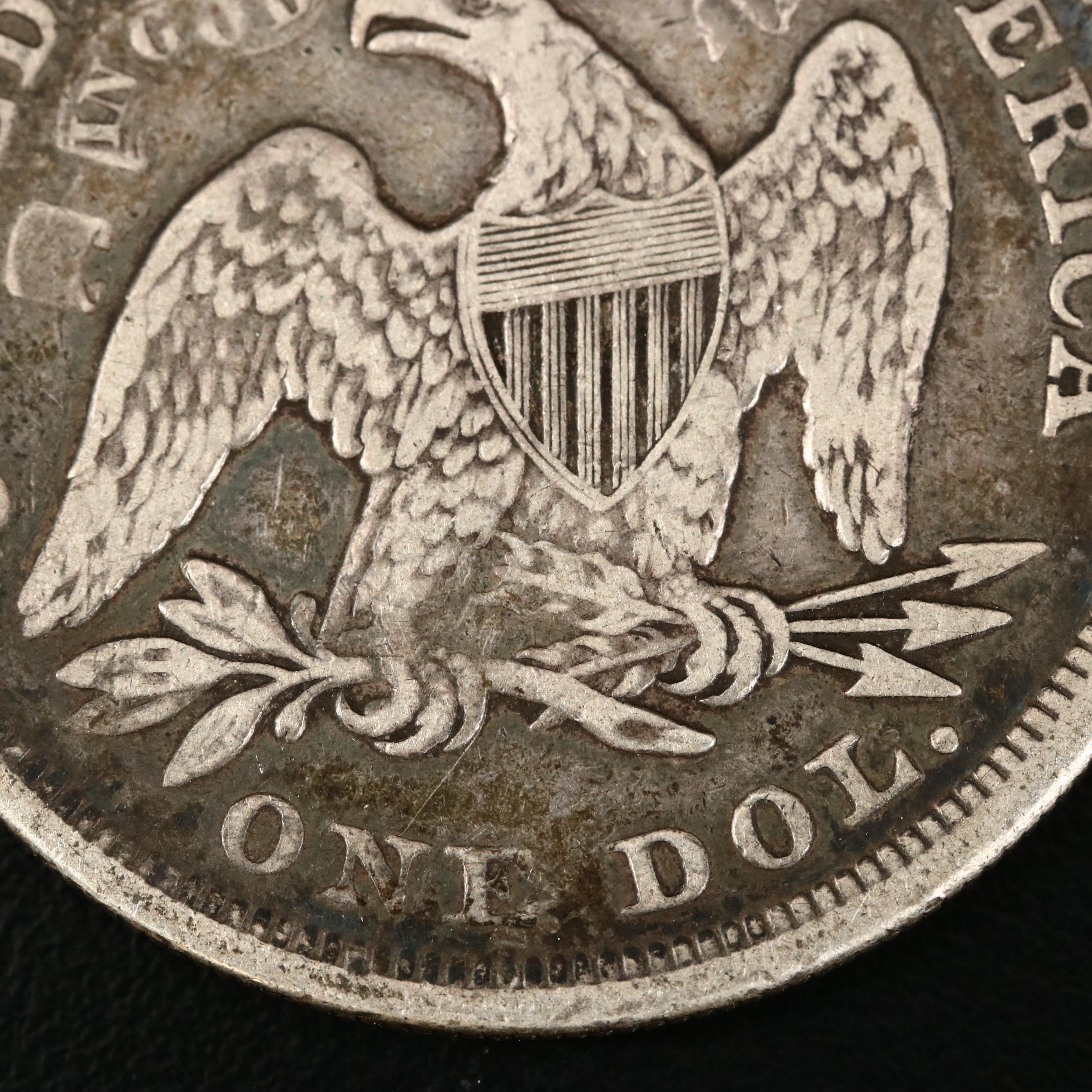 1871 Liberty Seated Silver Dollar