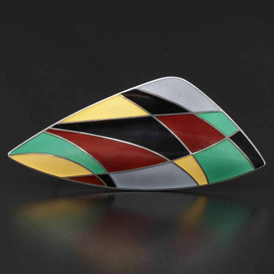 Eigil Jensen for Anton Michelsen Sterling Silver Brooch