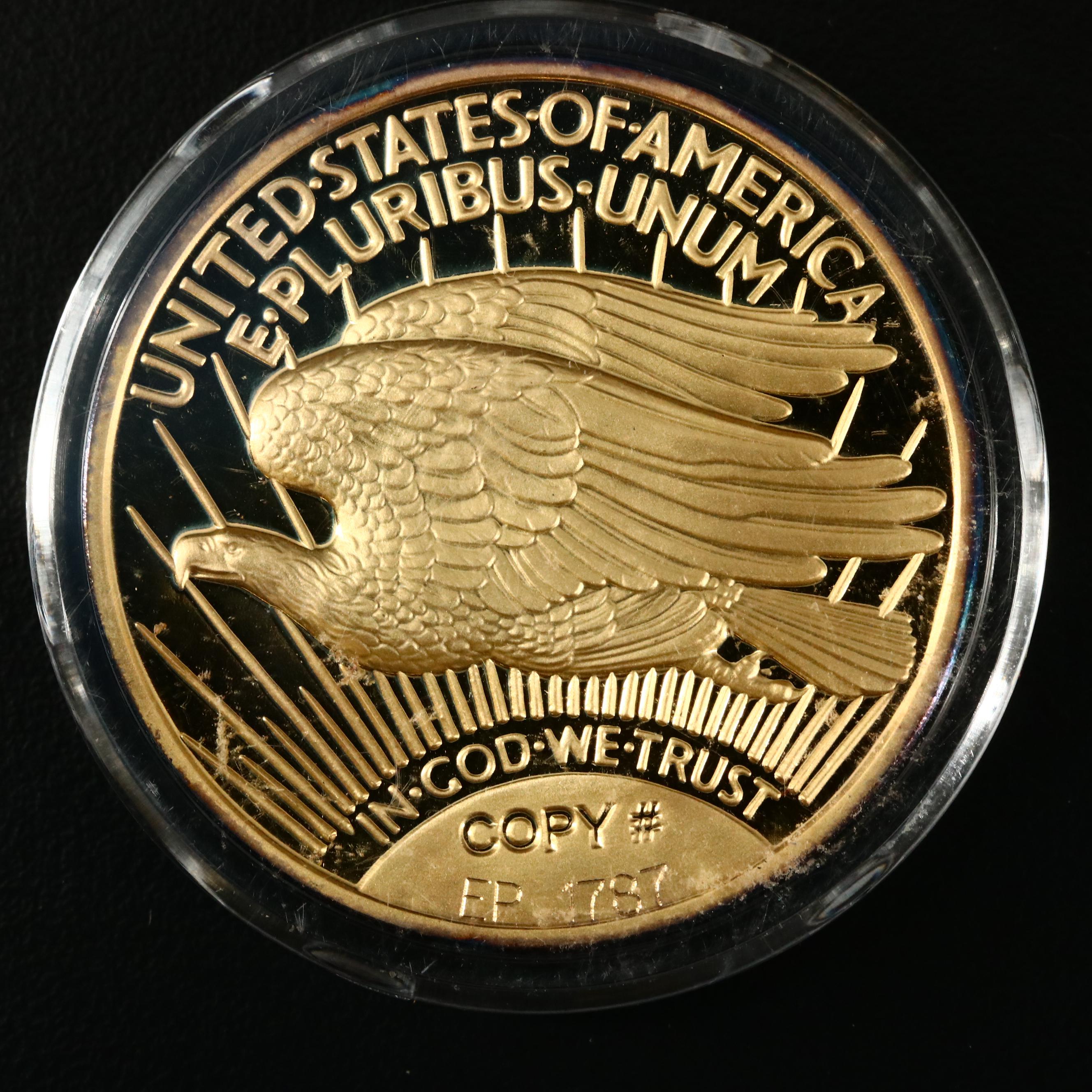 Four 1933 Gold Double Eagle Replicas