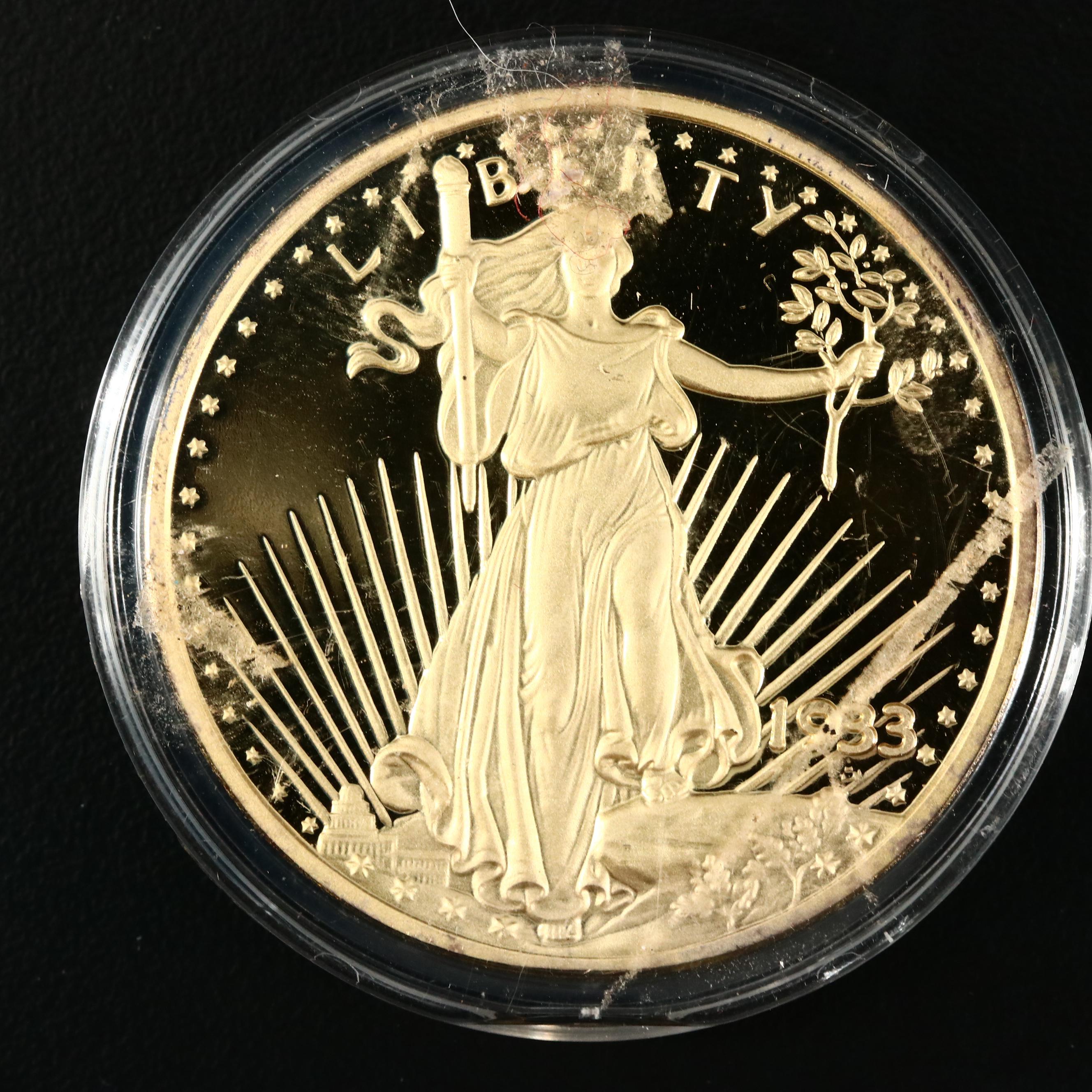 Four 1933 Gold Double Eagle Replicas