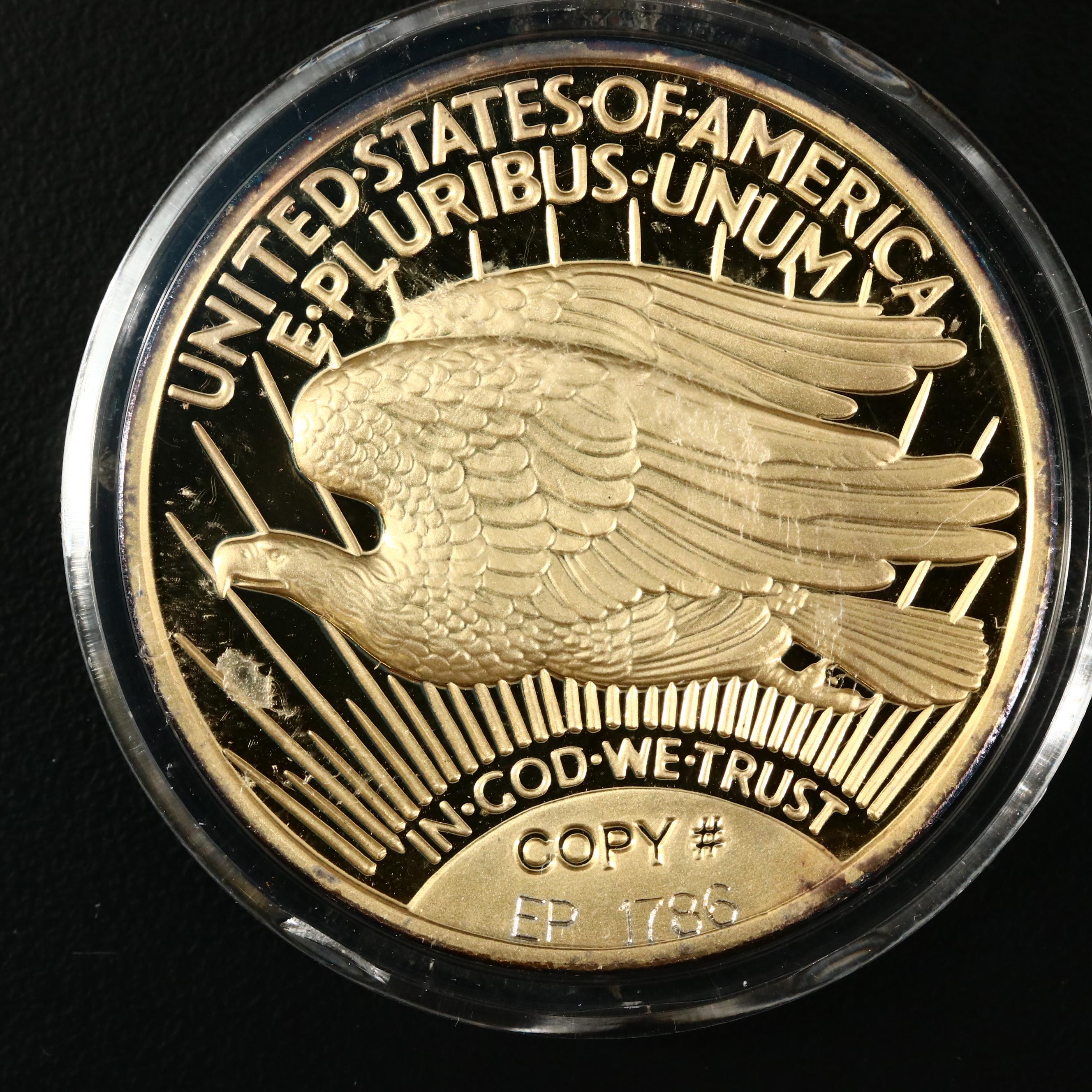 Four 1933 Gold Double Eagle Replicas
