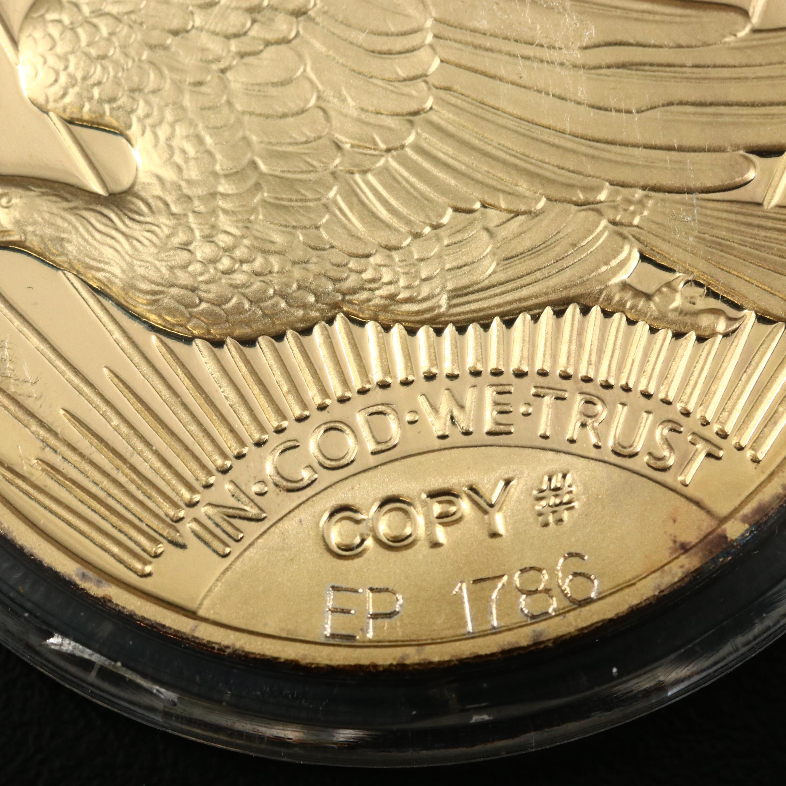 Four 1933 Gold Double Eagle Replicas