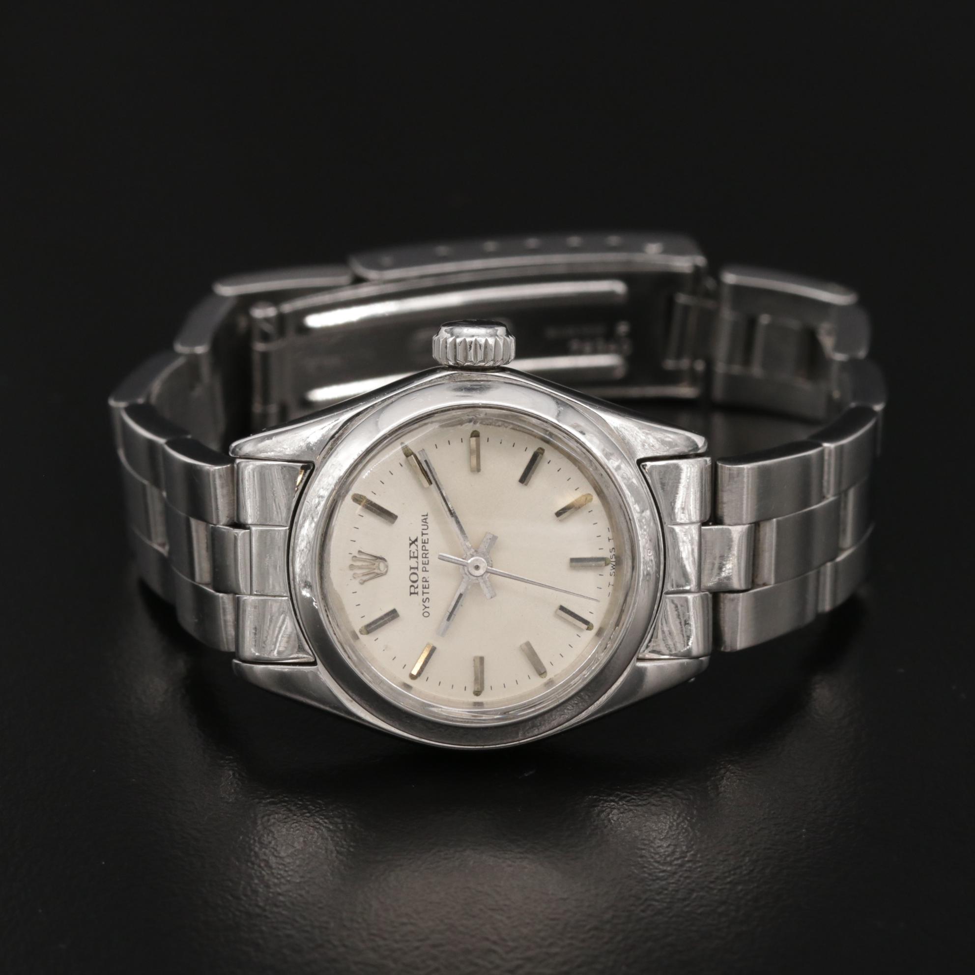 Rolex Oyster Perpetual Stainless Steel Automatic Watch, Vintage
