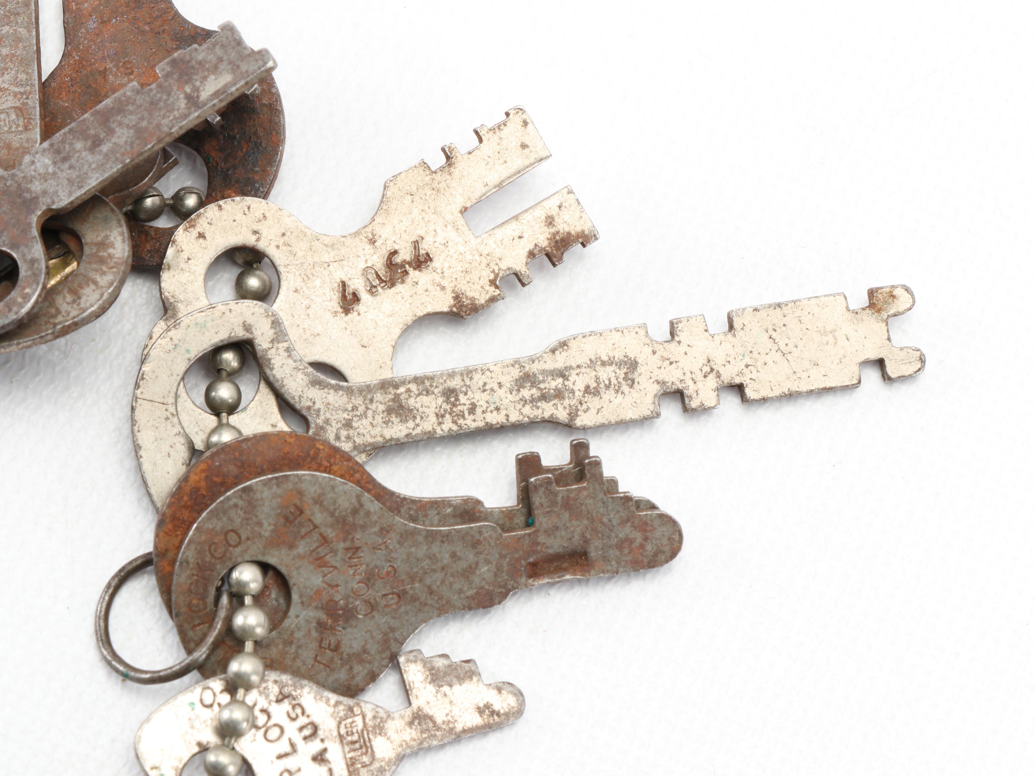 Skeleton and Industrial Keys Including Mosler Lock Co. Cincinnati, Ohio