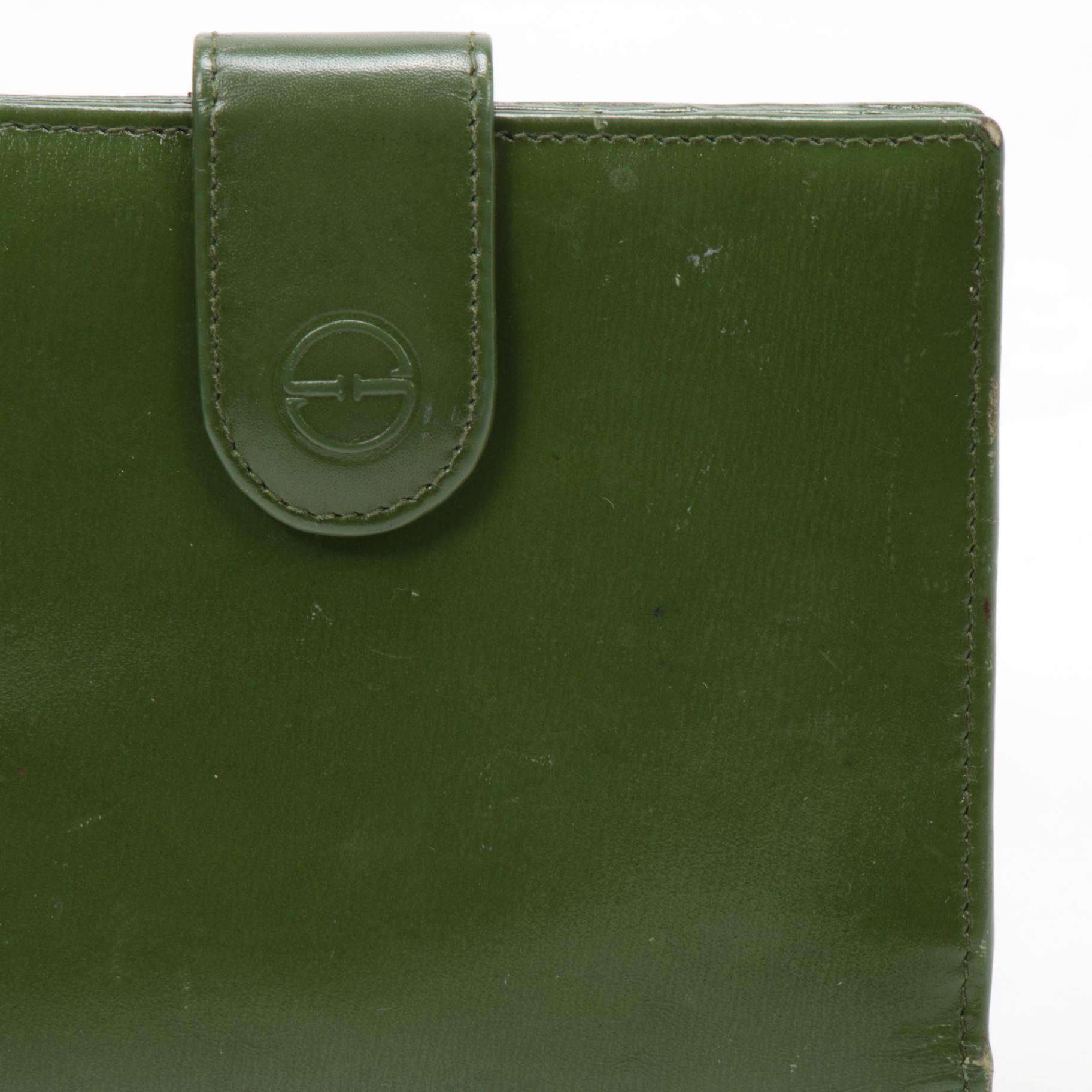 Gucci Green Leather Bifold Wallet