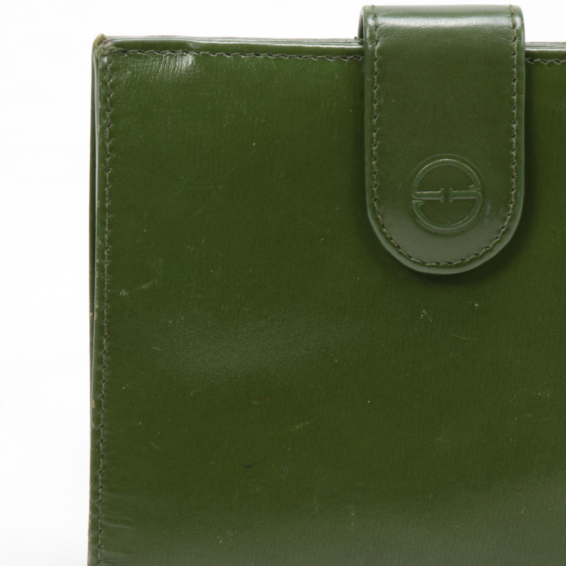 Gucci Green Leather Bifold Wallet