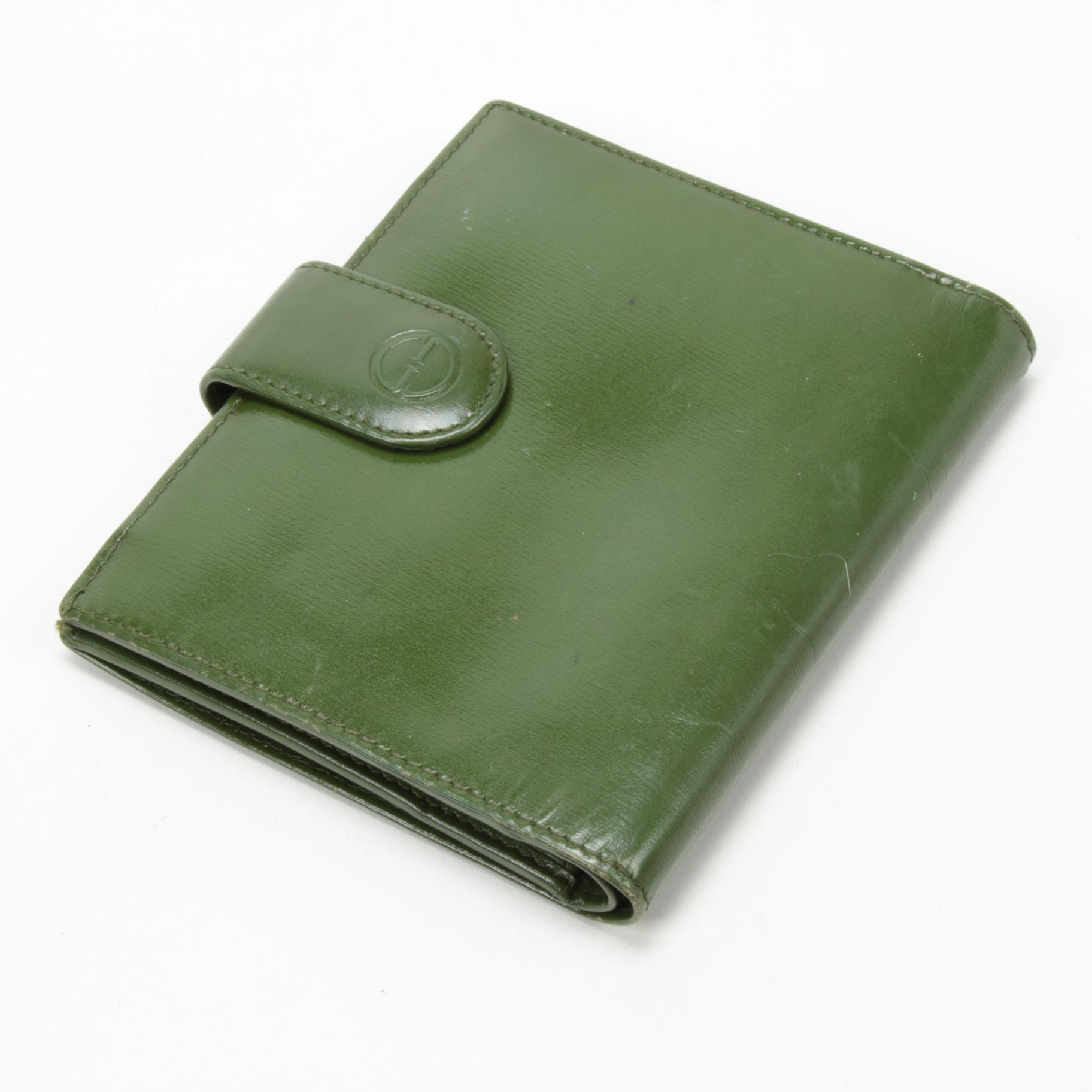 Gucci Green Leather Bifold Wallet