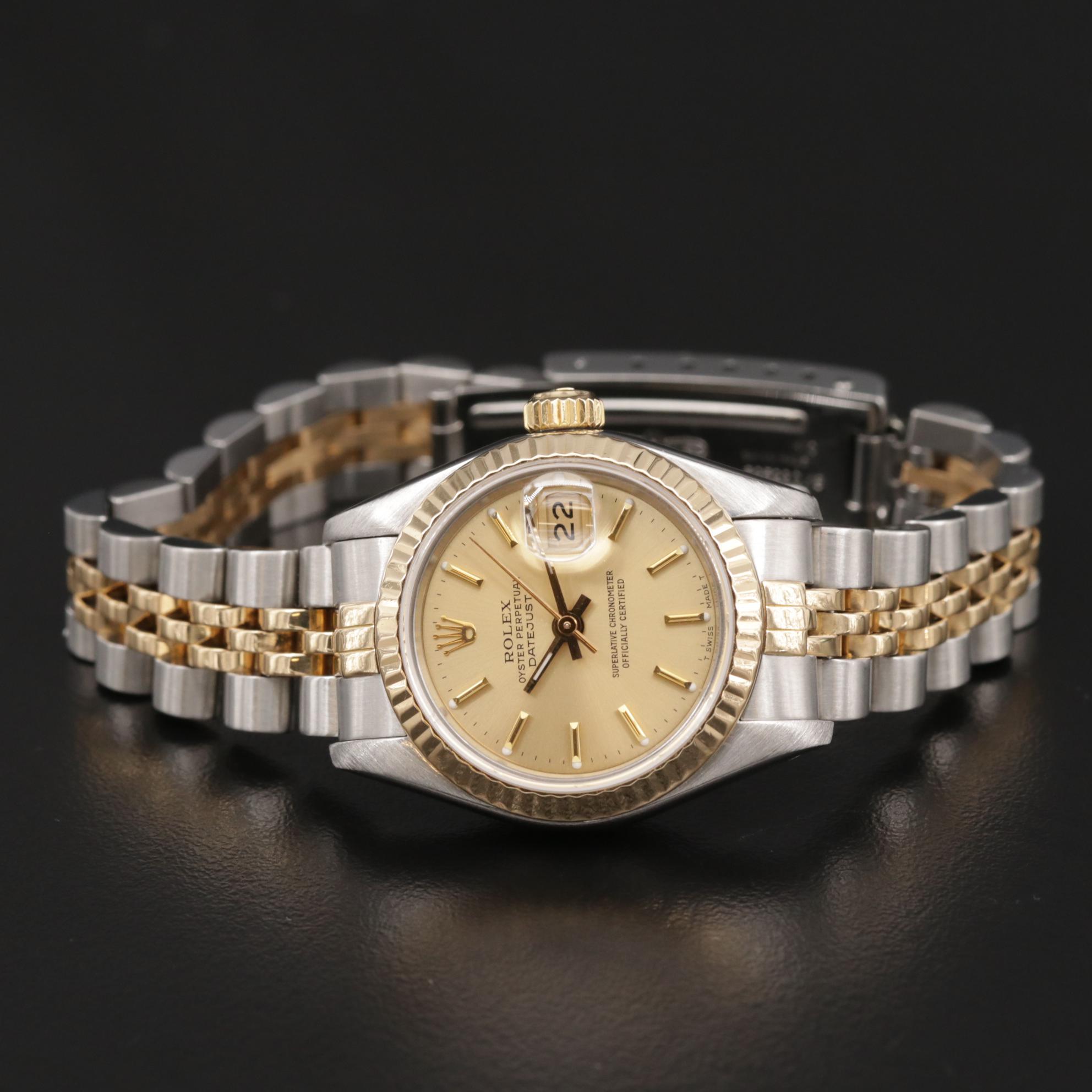 Rolex Datejust 18K Gold and Stainless Steel Automatic Watch